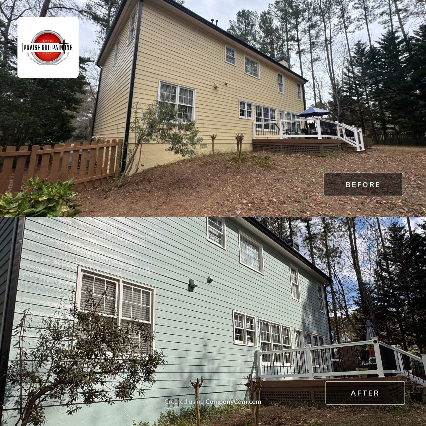 Fayetteville Home- Exterior Paint by Praise God Painting, LLC