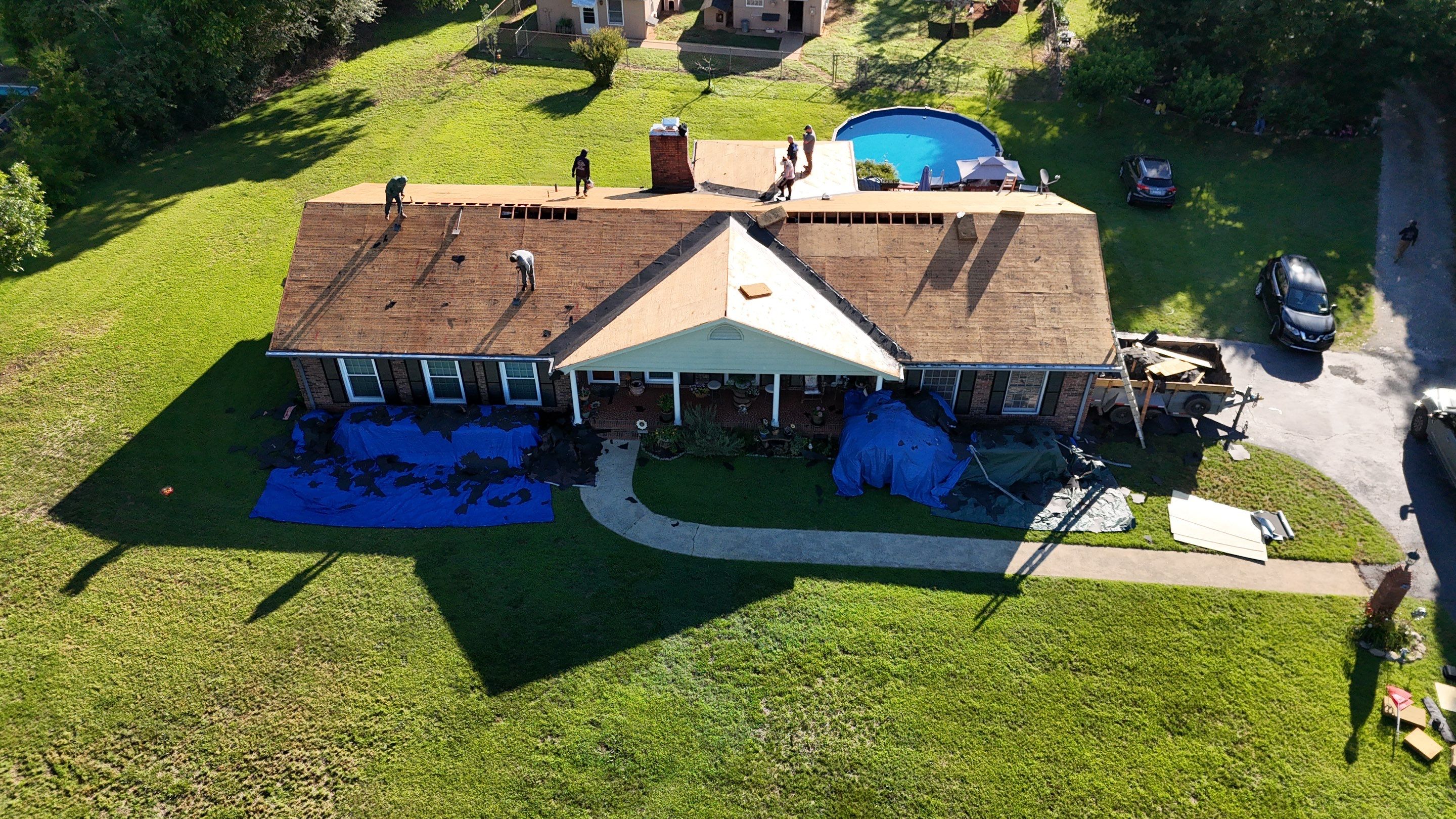 29-Gauge Metal Roof Installation in Piedmont, SC | Gallery Blue Tuff Rib Steel Roofing by Roofers LLC