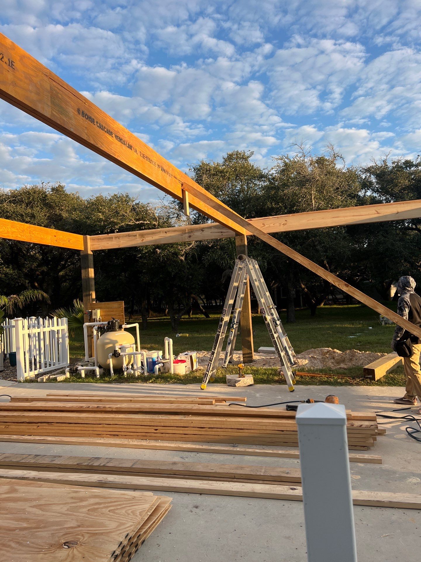 Poolside Pink Top by Bayfront Roofing and Construction