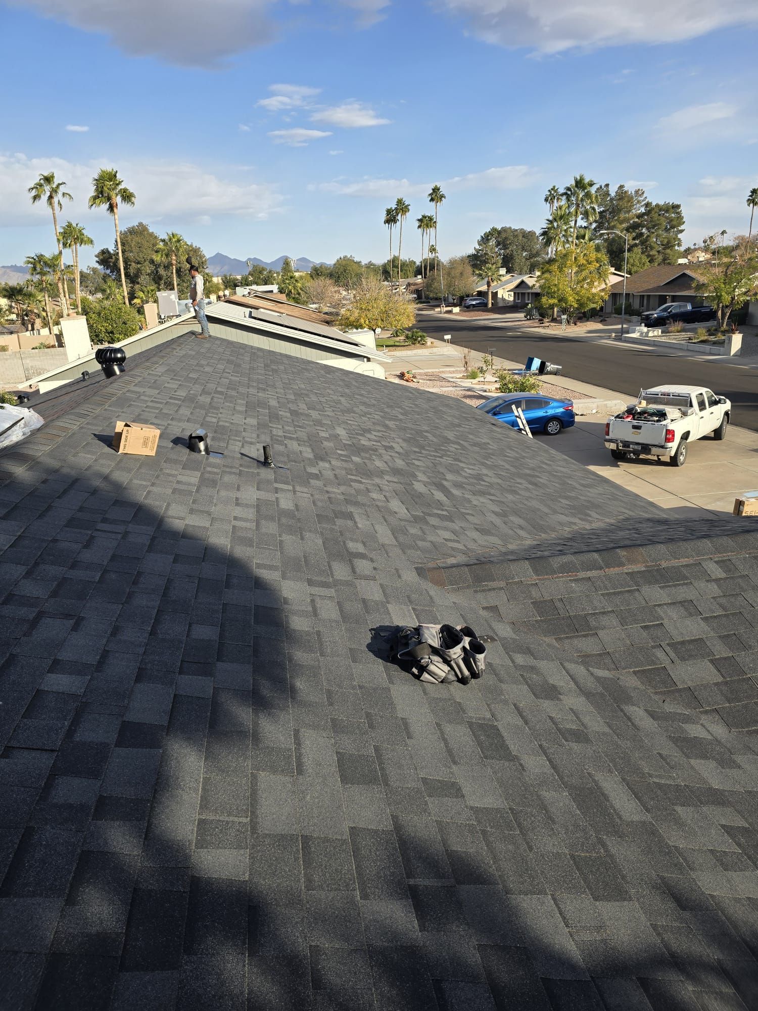 Onyx Black Shingles by Reimagine Roofing