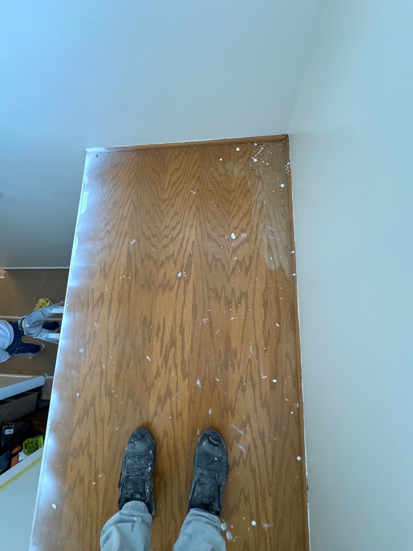 Residential Interior Wall Repaint | Foyer, Stairwell, Hallway & Living Room by Midwest Paint LLC