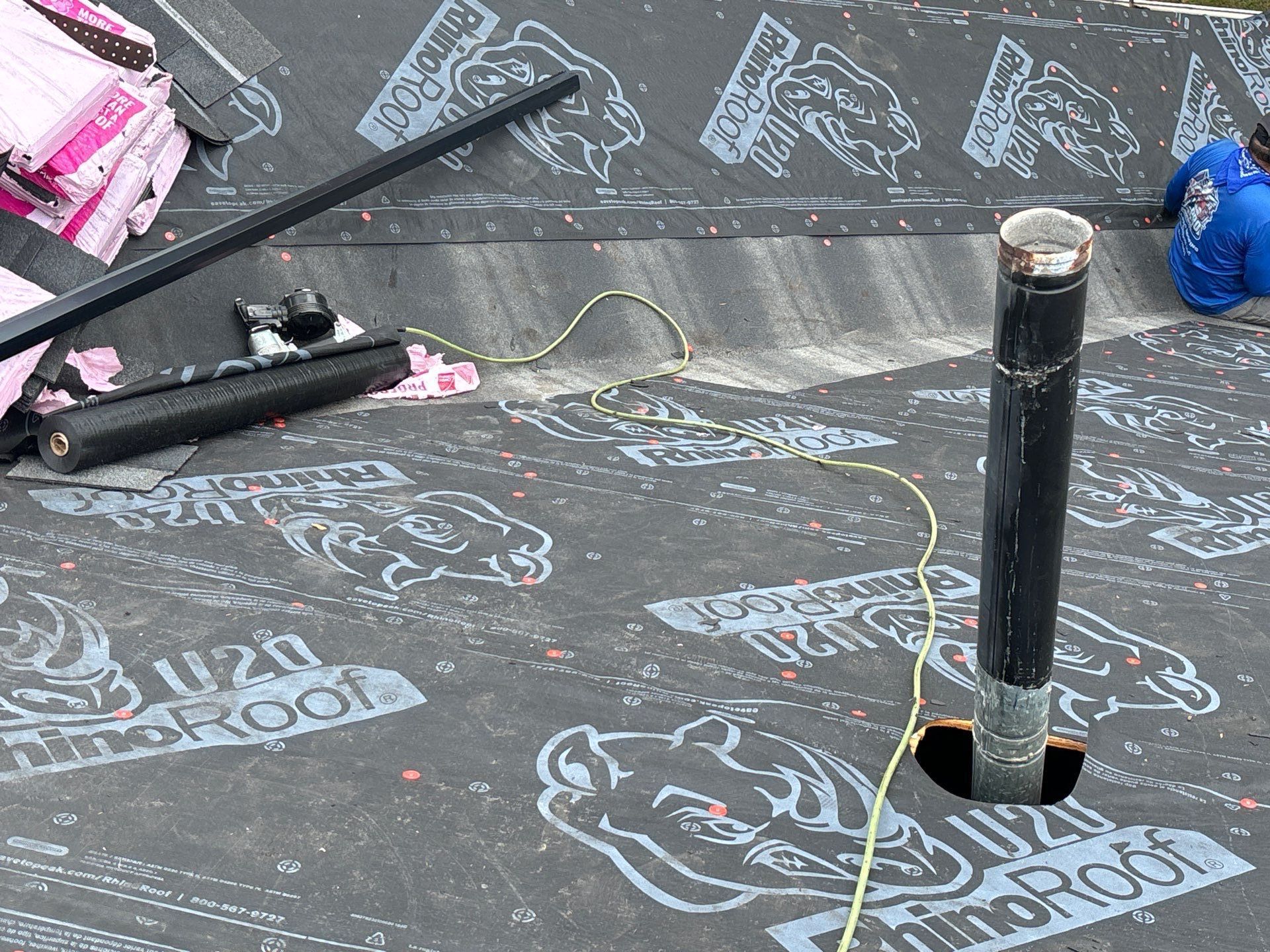 Residential Roofing Installation using Owen's Corning Duration (Lifetime) Shingles by Roof Repair Company