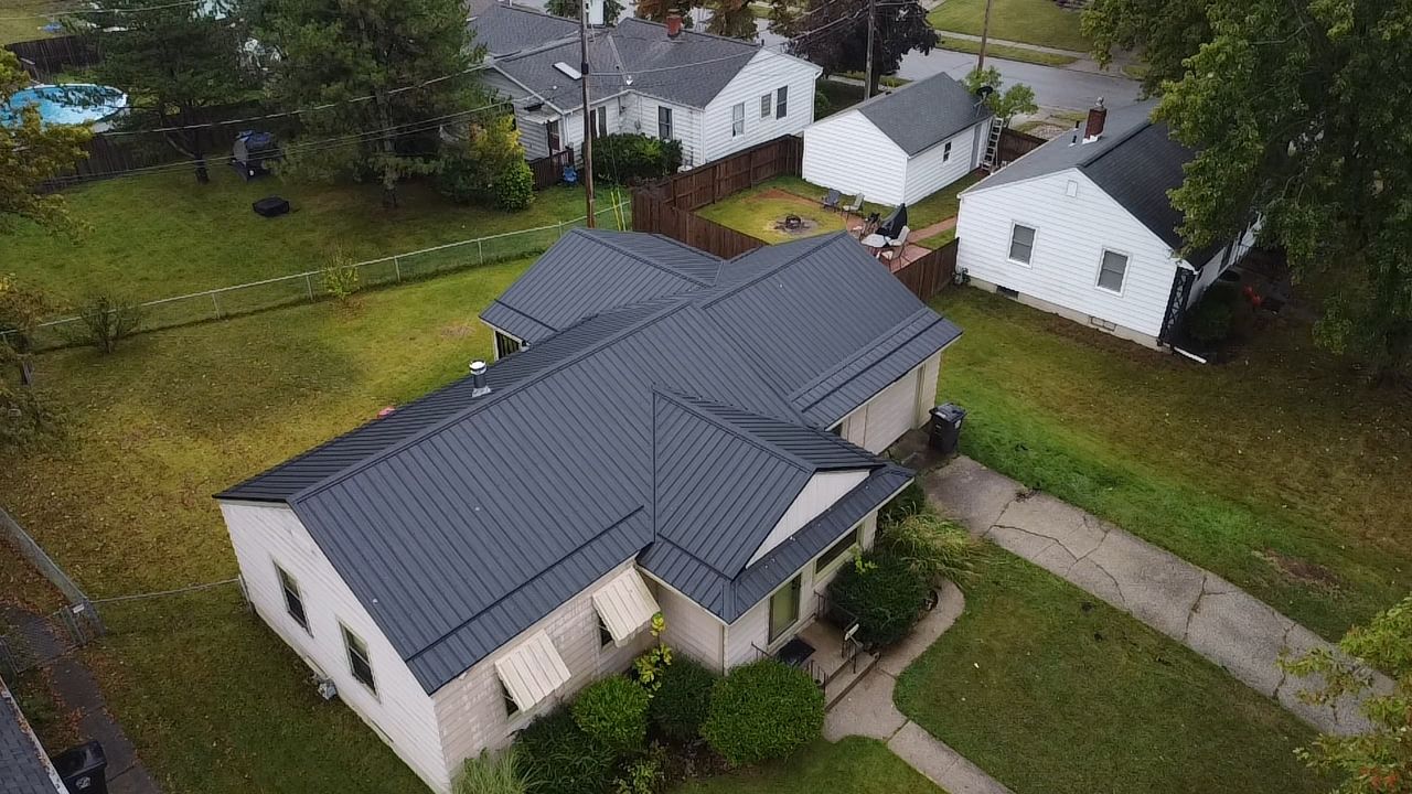 Residential Roofing Installation using Exposed Fastener Metal Roof by 4Ever Metal Roofing