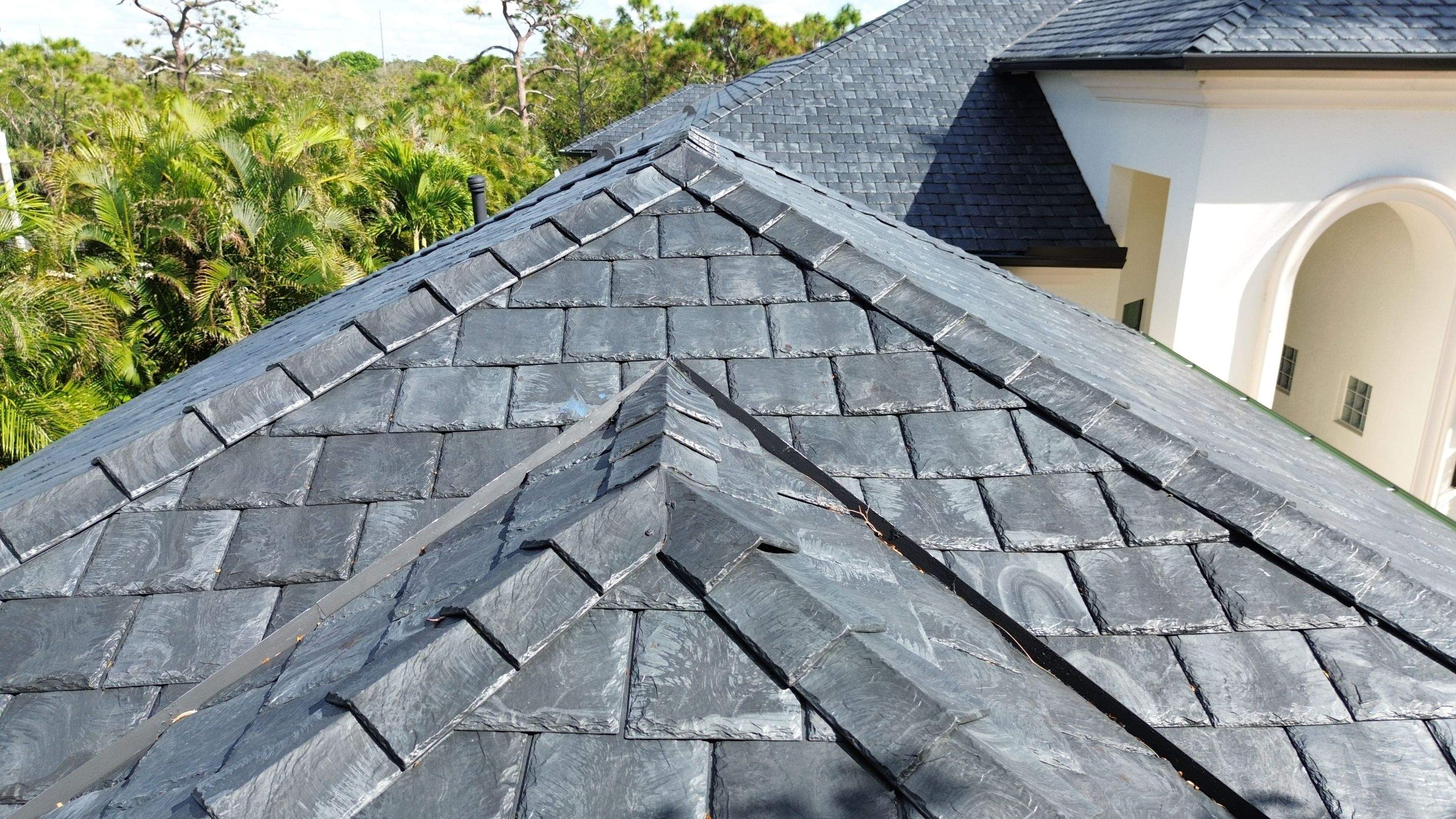 Residential Roofing Installation using Brava Slate Tile in Estero, Florida by International Roofing