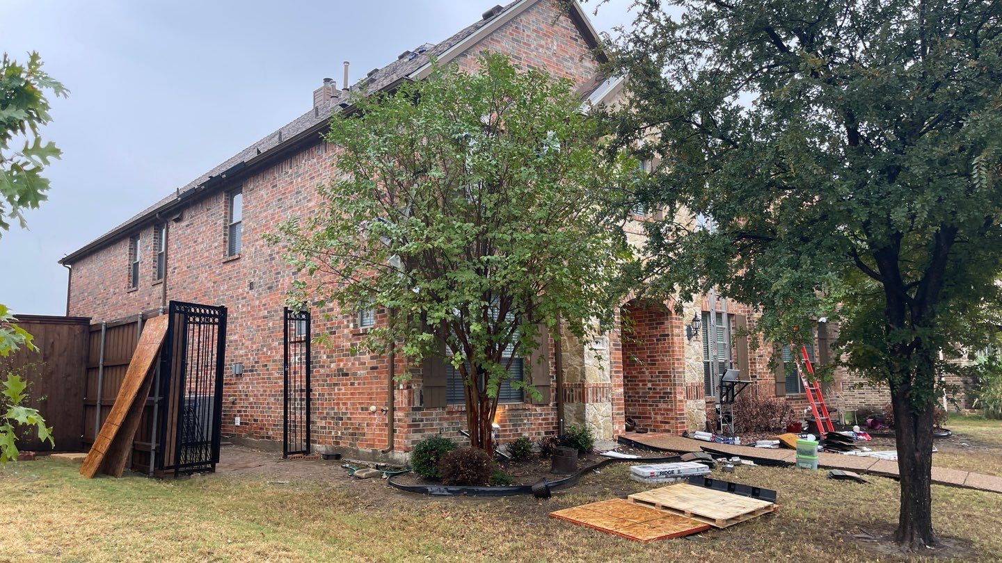 Storm Roof Damage Replacement in Frisco by First United Roofing & Construction
