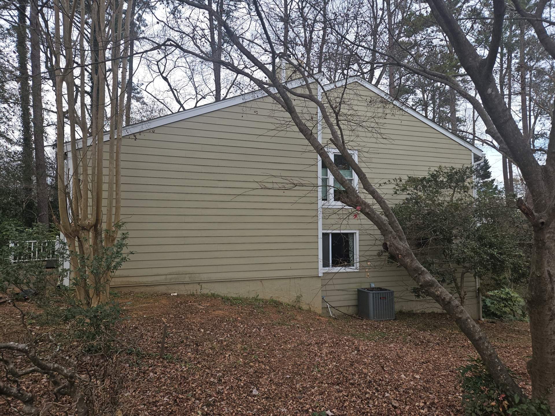 Exterior Painting with Accent Color and James Hardie Siding Installation in Marietta, GA by Nelson Exteriors