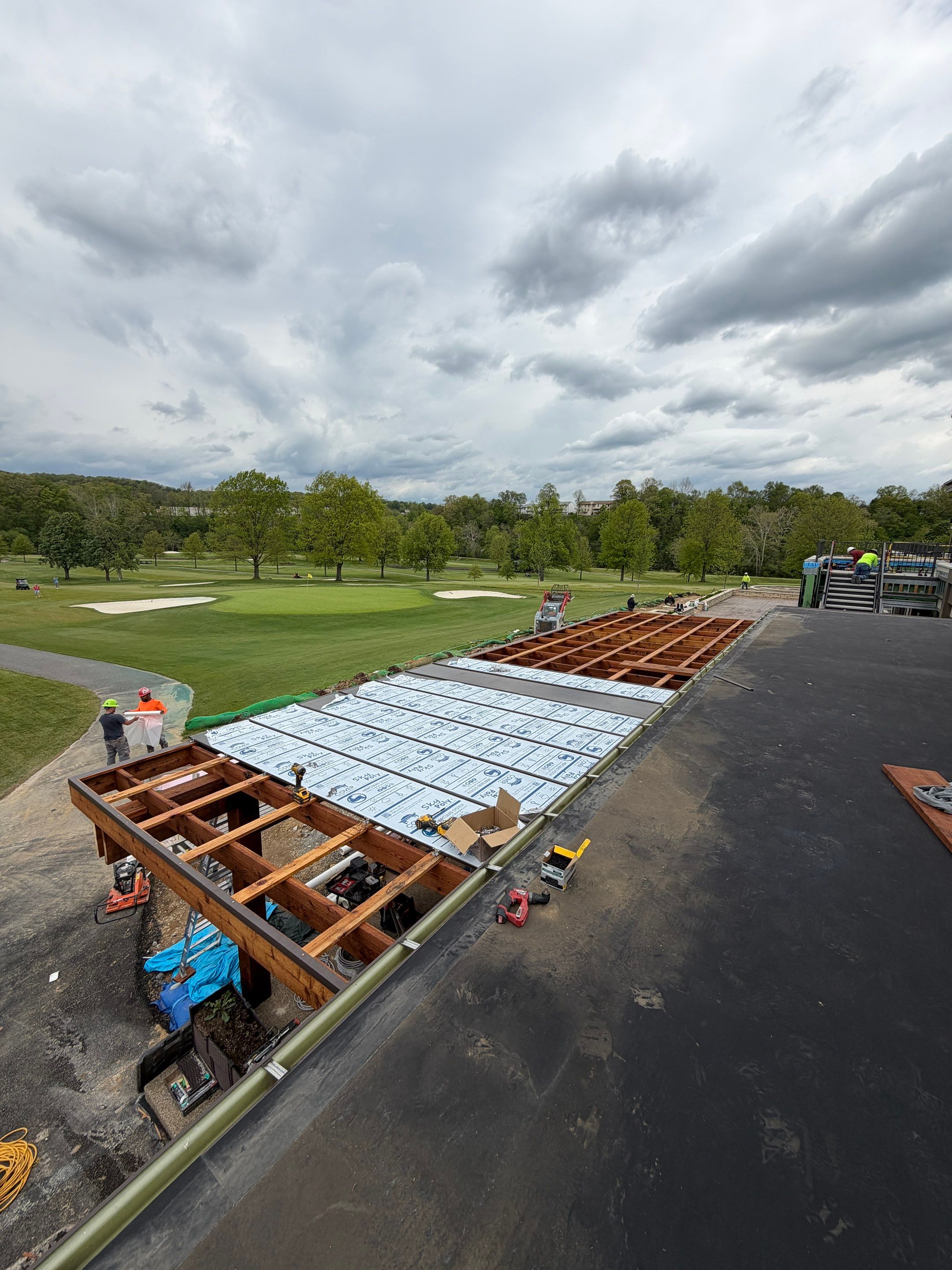 Custom Timber Pergola and Polycarbonate Roof Installation in Canonsburg by Cousins Roofing Siding & Decks