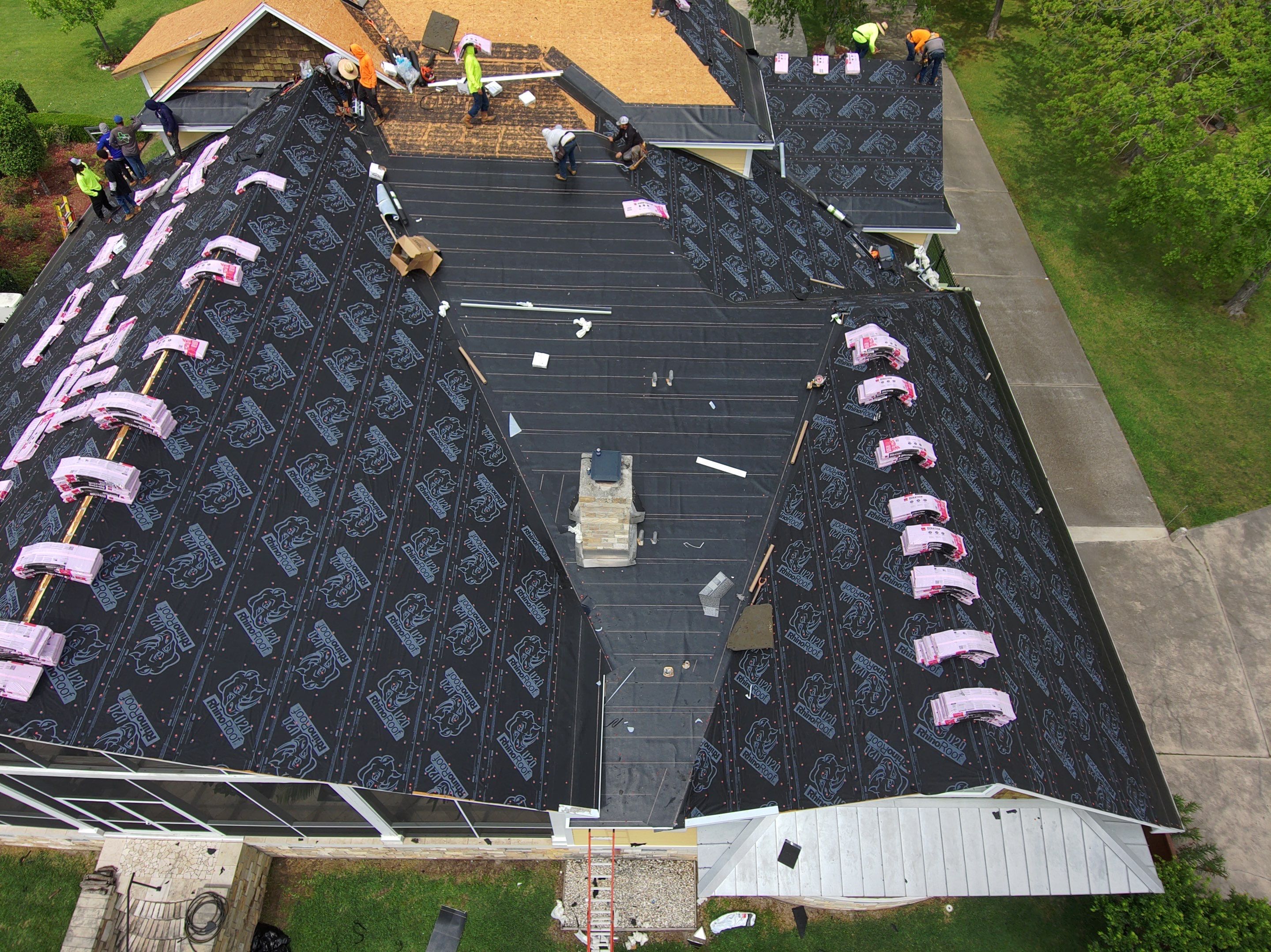 Residential Roofing Installation using Owen's Corning Duration (Lifetime) Shingles by Roof Repair Company