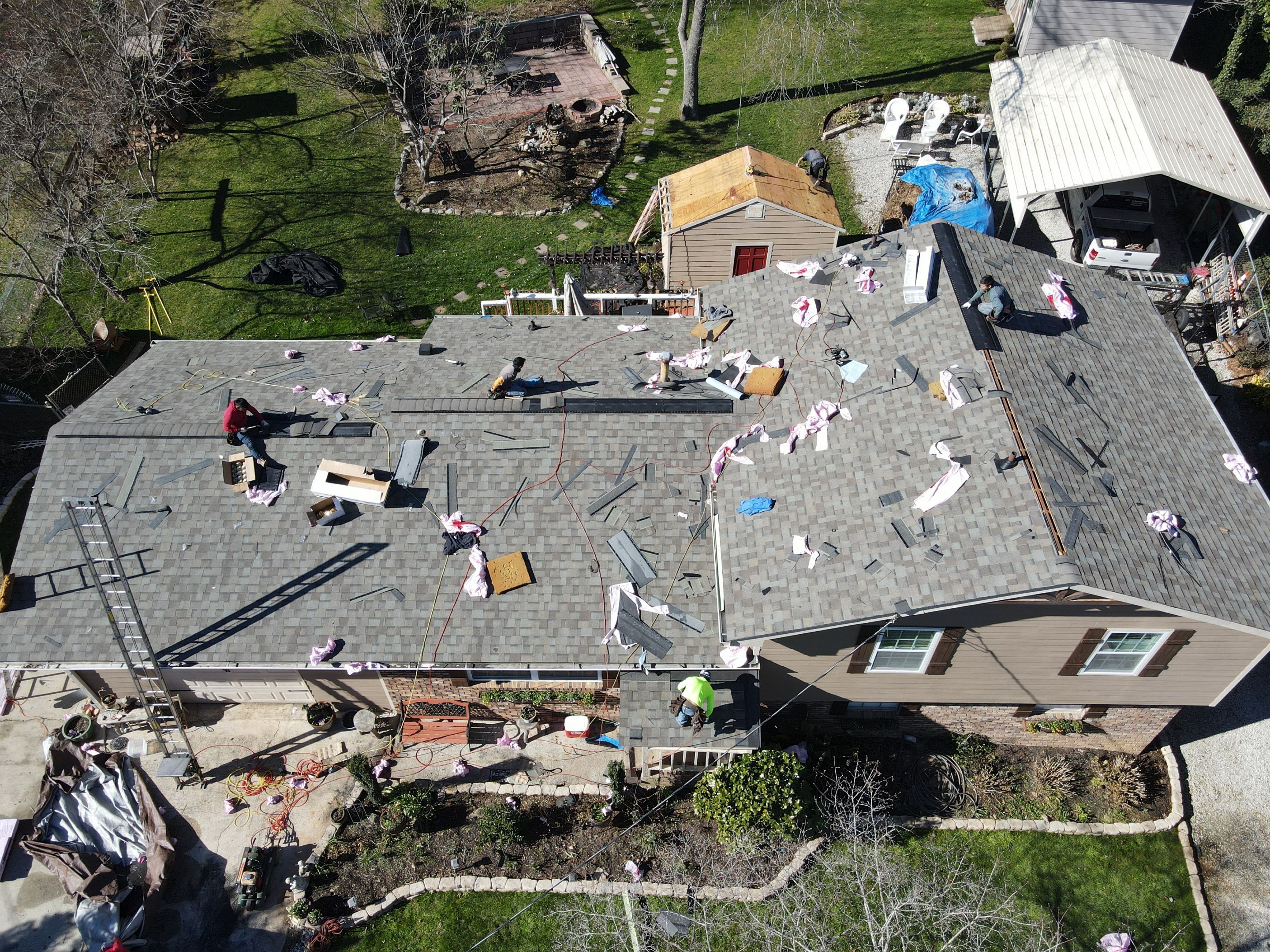 Residential Roofing Installation using Owens Corning by Inspector Roofing and Restoration
