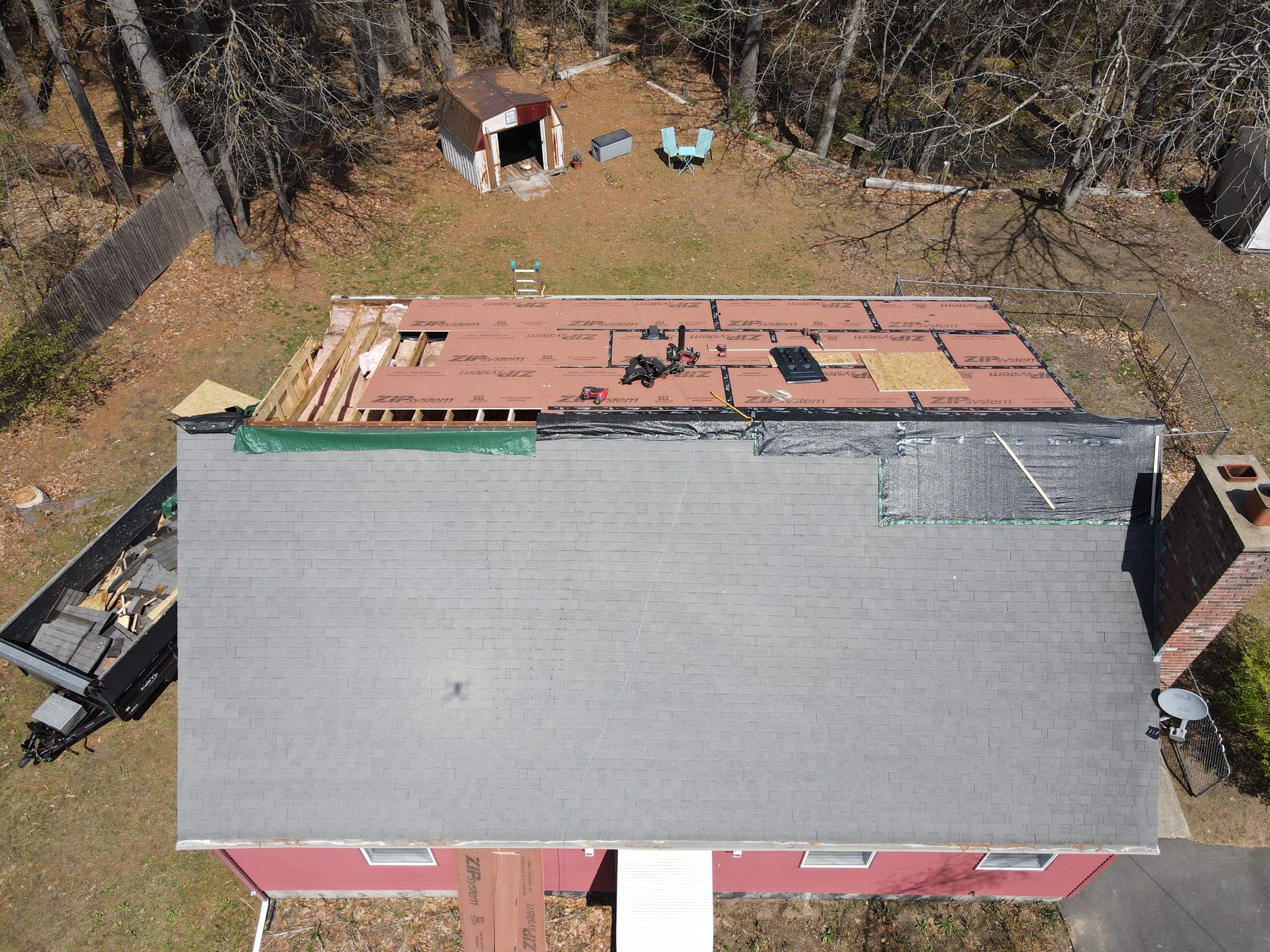 Tree Damage/Roof Repair by Chagnon Building & Remodeling LLC