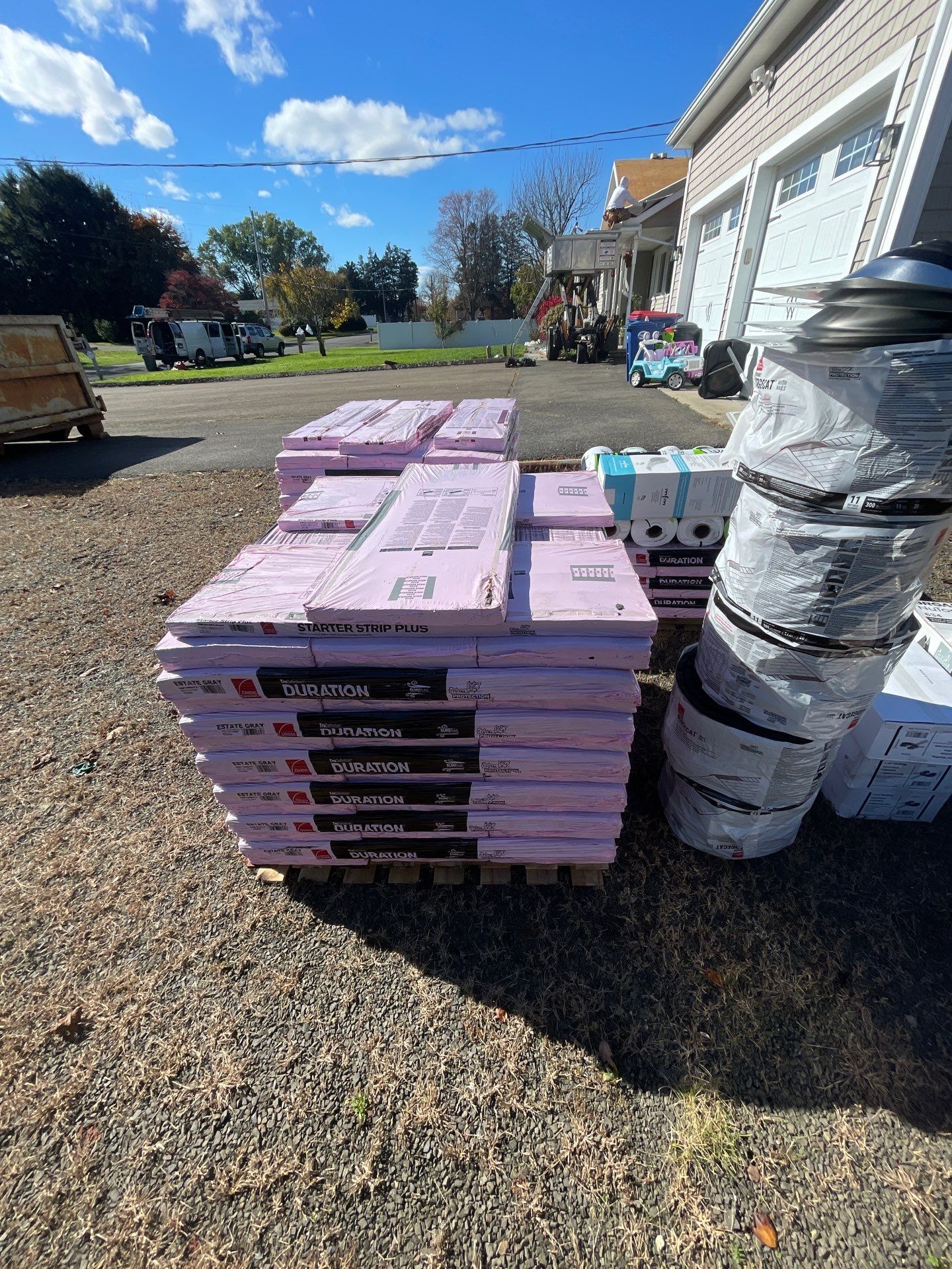 Residential Roofing Installation using Owens Corning TruDefinition Estate Gray by A Plus Exterior