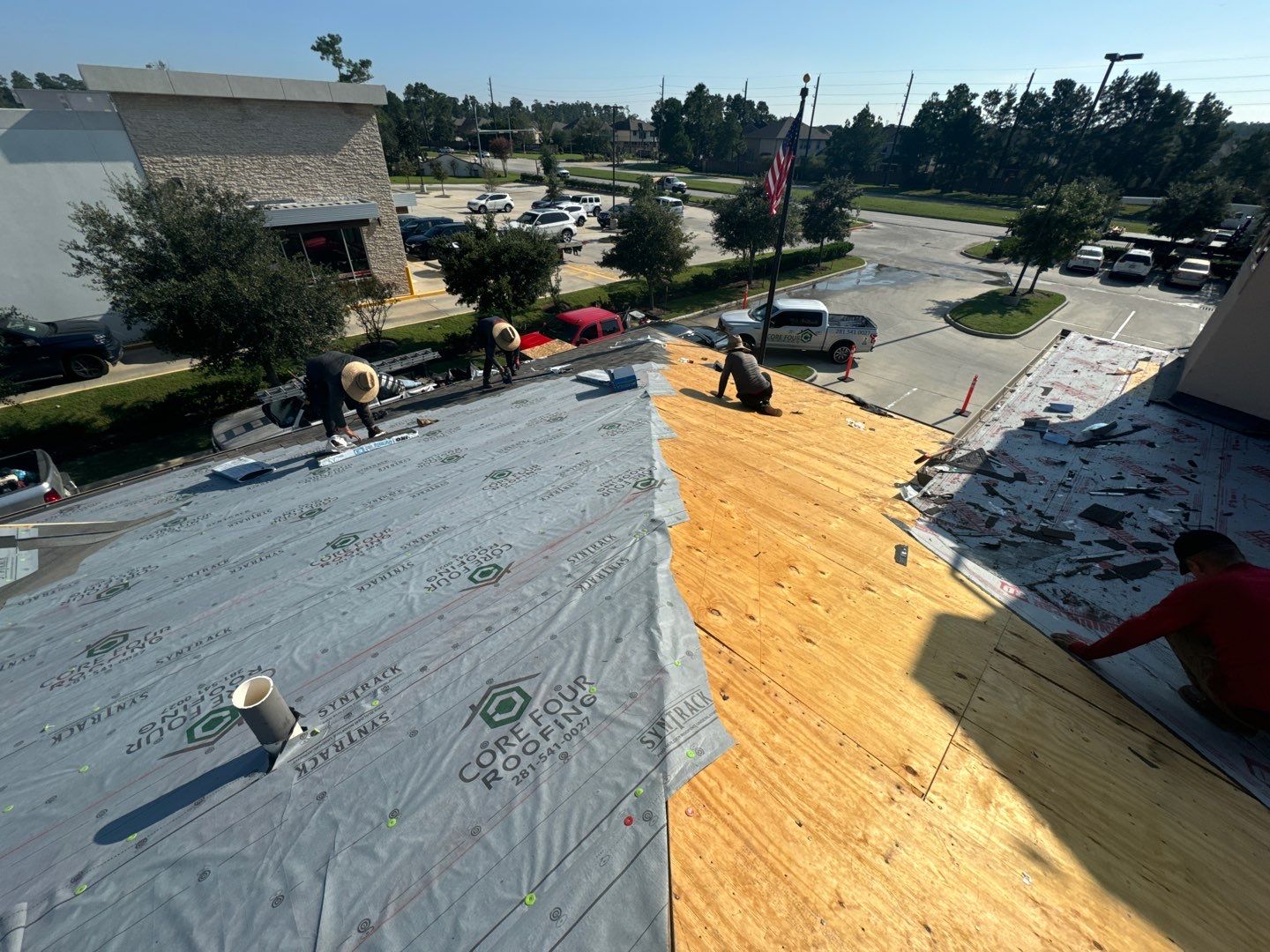Roof Replacement on a Daycare! by Core Four Roofing