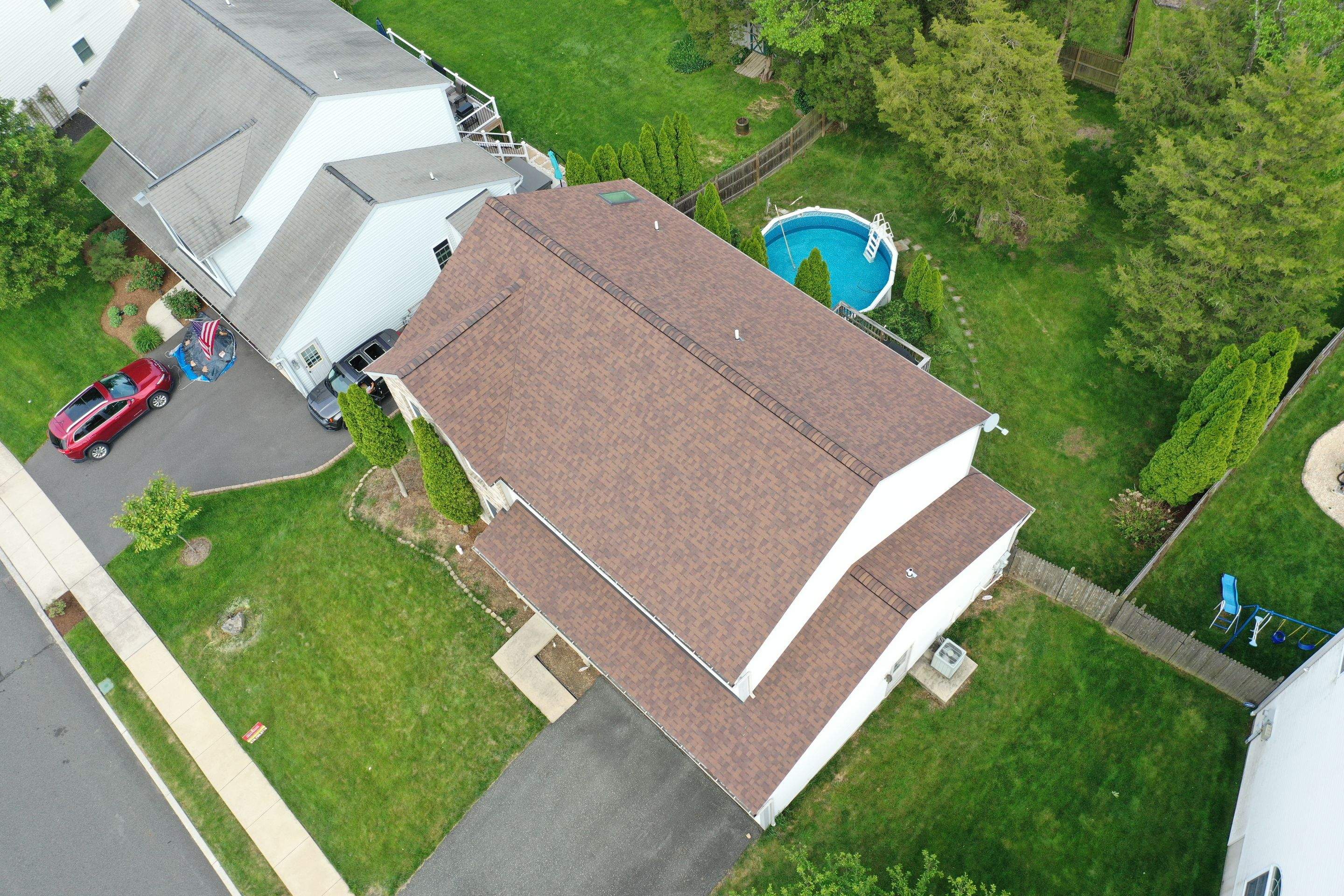 Roofing Installation using CertainTeed Landmark - Burnt Sienna by Storm Guard of Ches-Mont PA