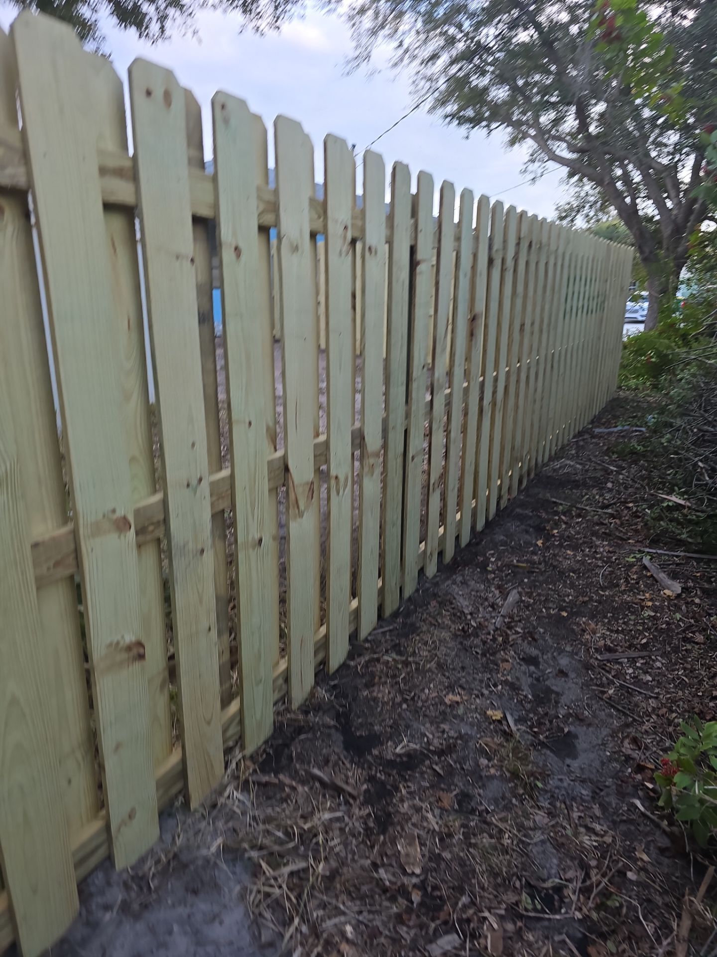 Shadowbox Wood Fence in Englewood by True Fence LLC