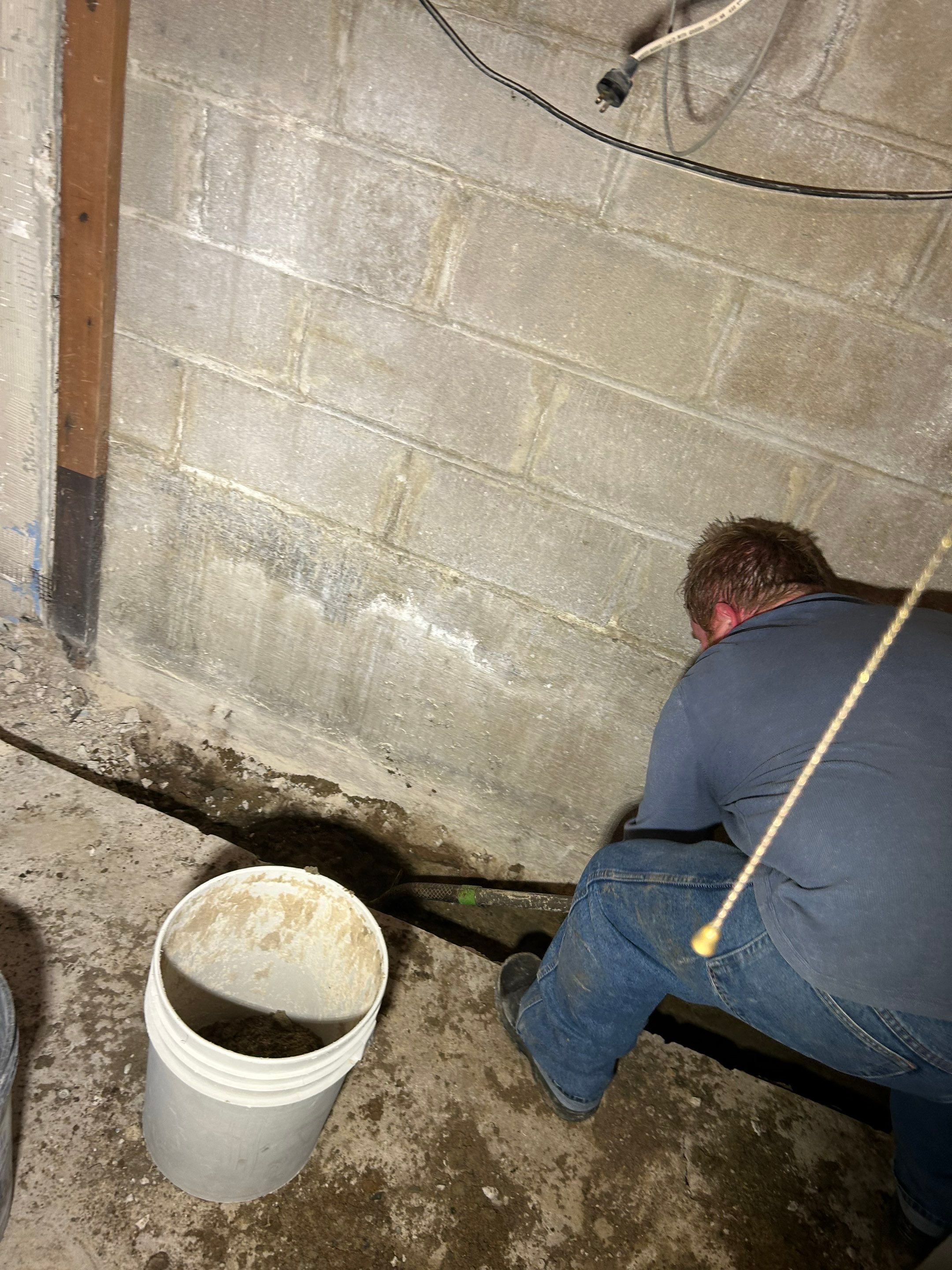 Drain tile for a General Contractor Partner by Waterproofing Northeast