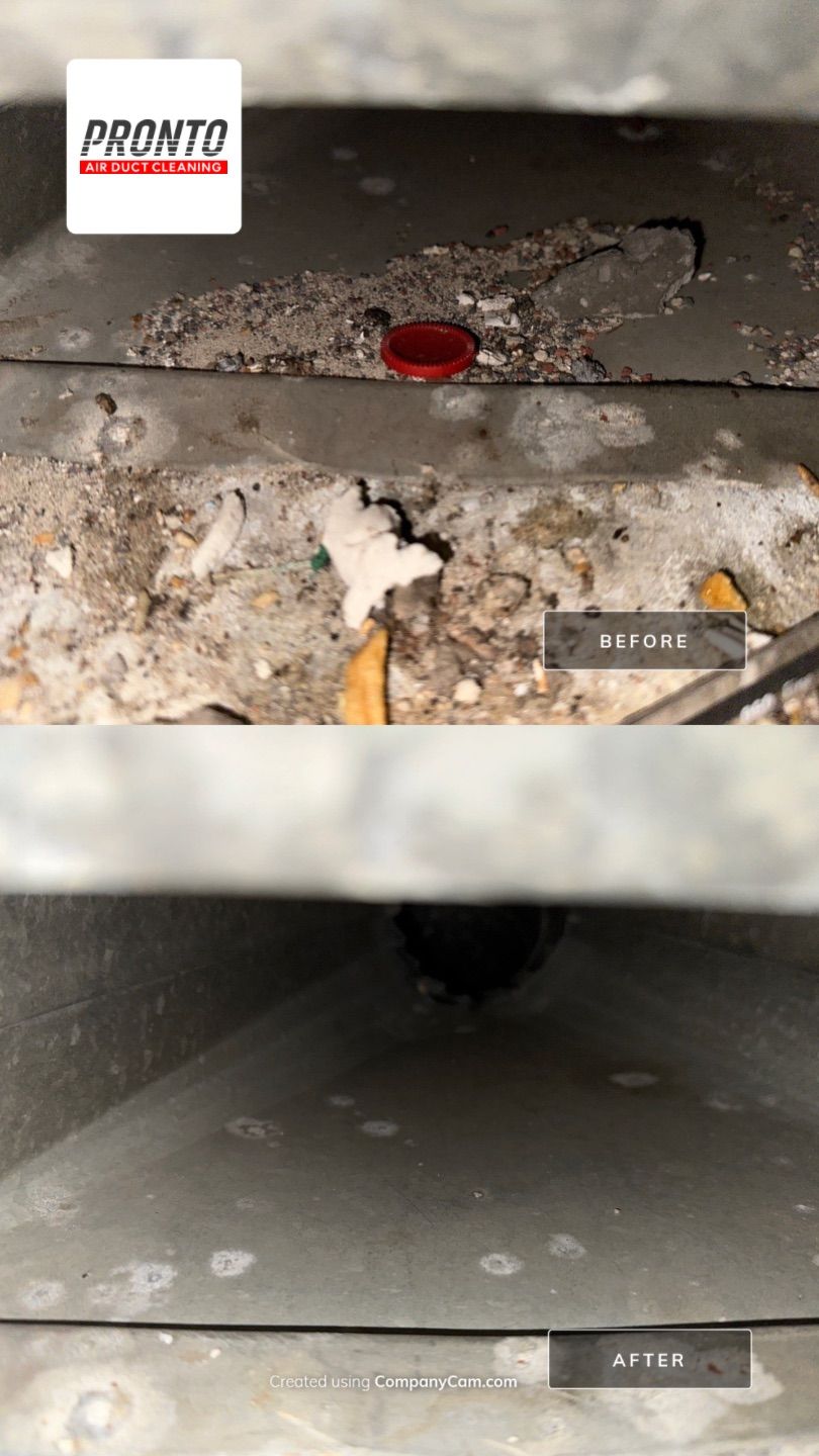 Air duct cleaning using Hypervac by Pronto Air Duct Cleaning
