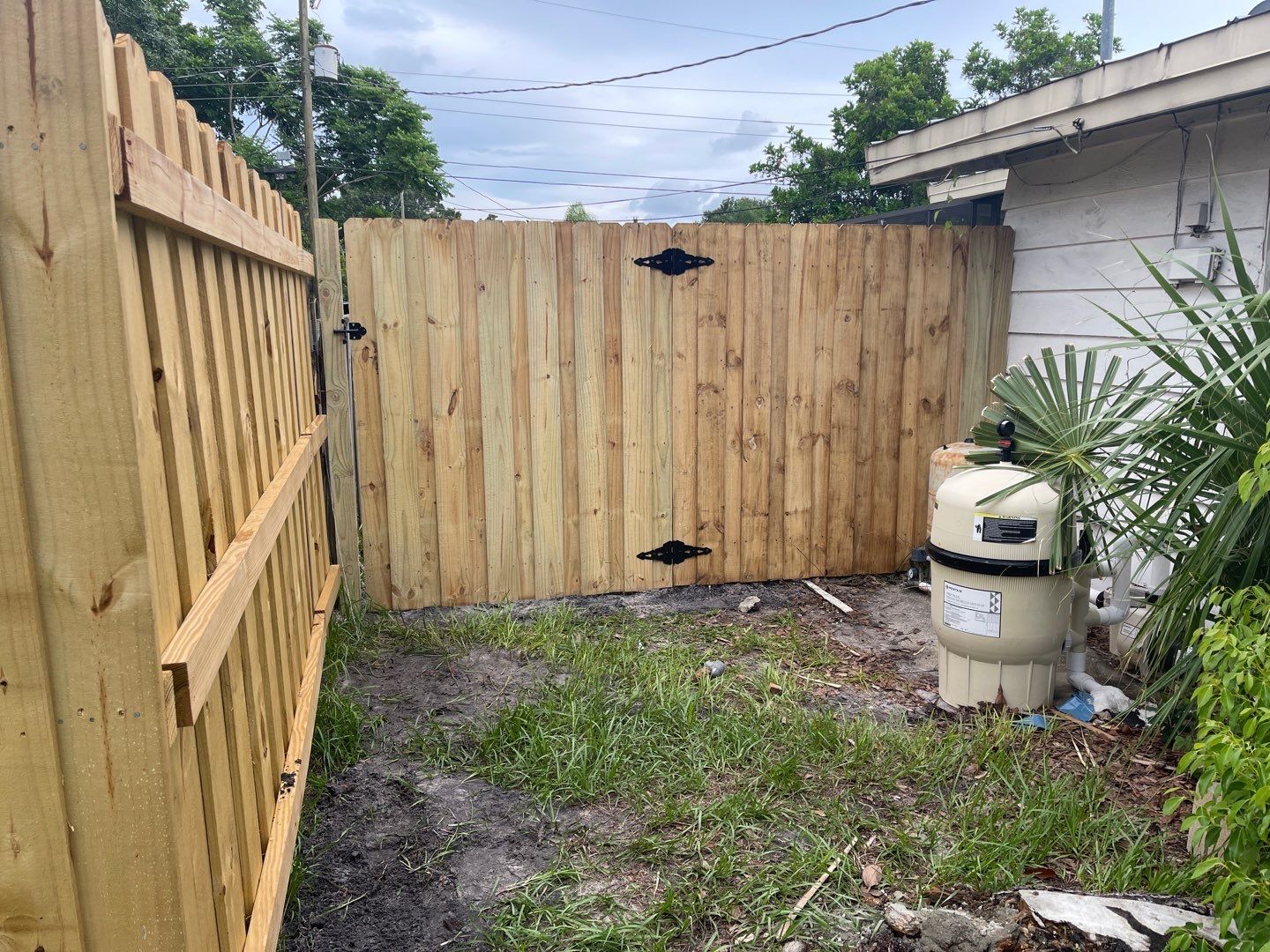 Sarasota, FL 6ft. Tall Treated Board on Board Wood Fence by Asap fence and gates, LLC