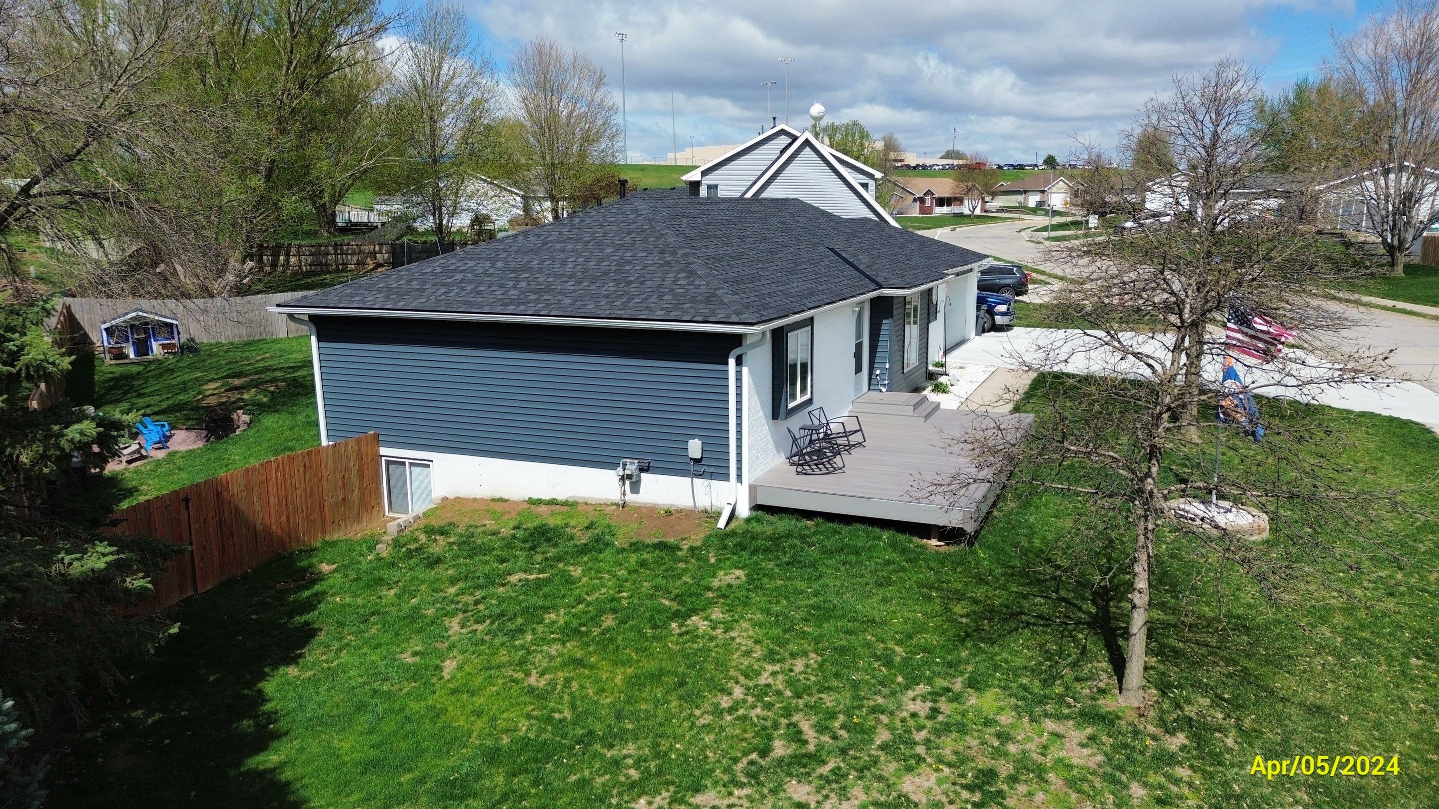 Roofing / Siding / Gutters using IKO Dynasty Granite Black / Norandex Siding by Lightning Exteriors