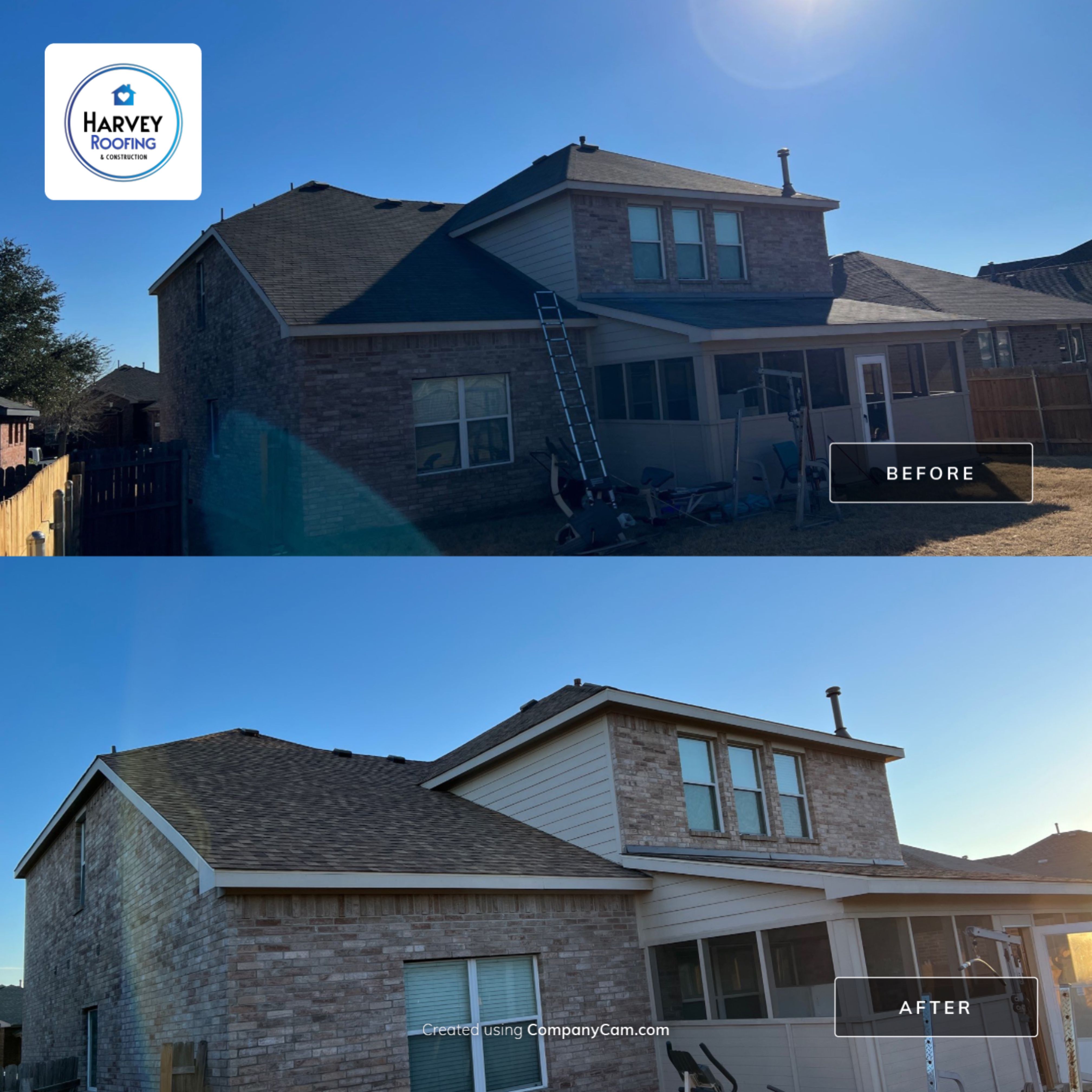 Residential Roofing Installation using ATLAS Pinnacle Pristine Shingles by Harvey Roofing & Construction