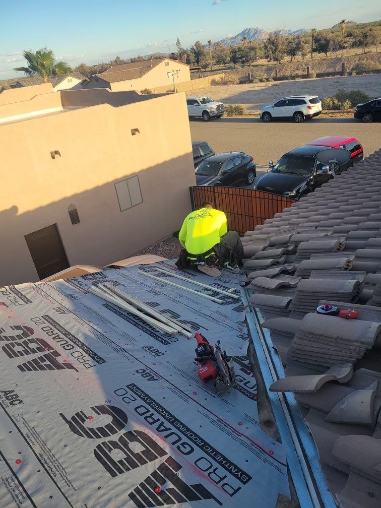 Sandstone Beige Concrete Tile by Reimagine Roofing