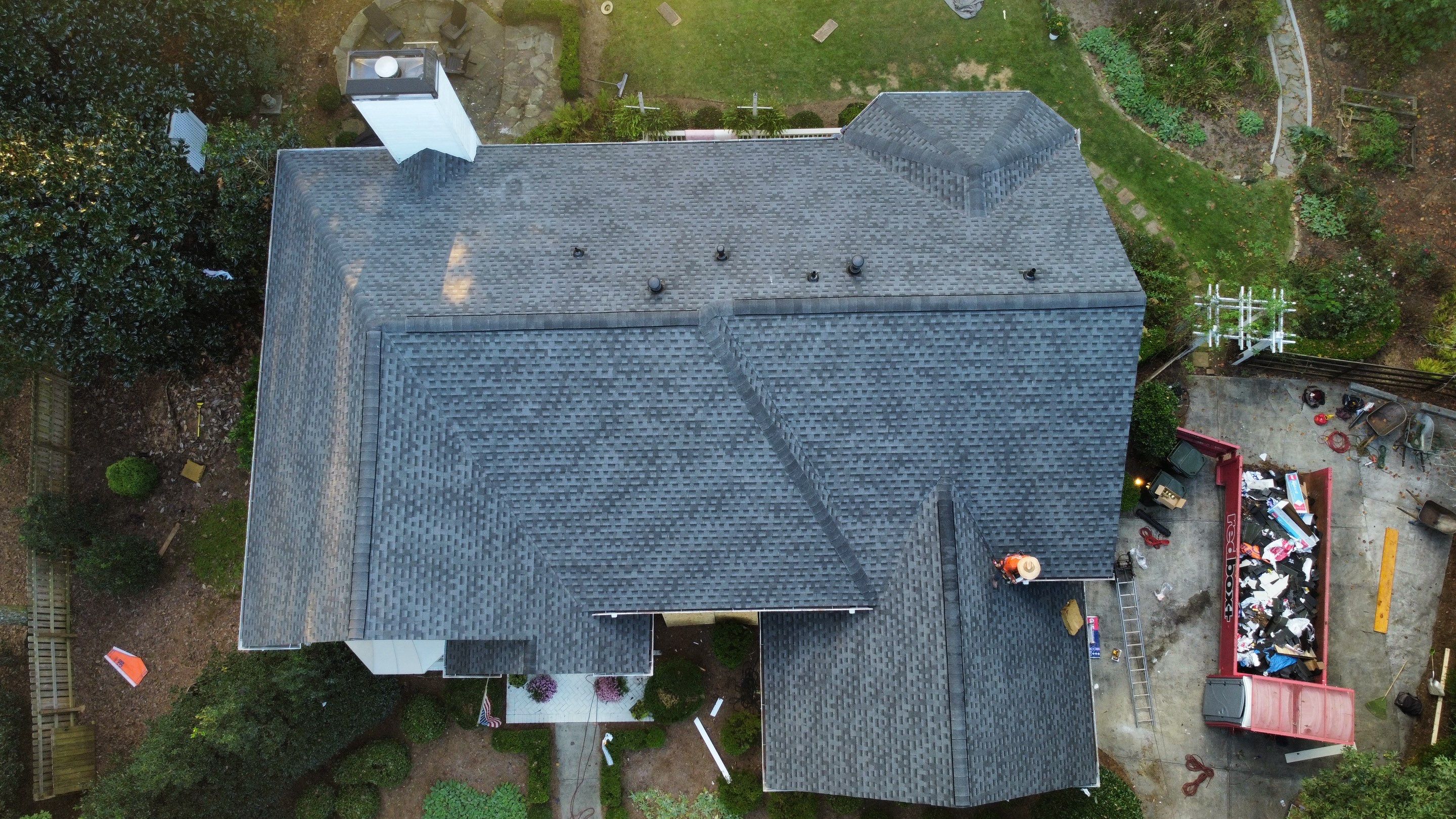 Alpharetta, GA Roof Replacement GAF Timberline HDZ Charcoal by Reset Roofing