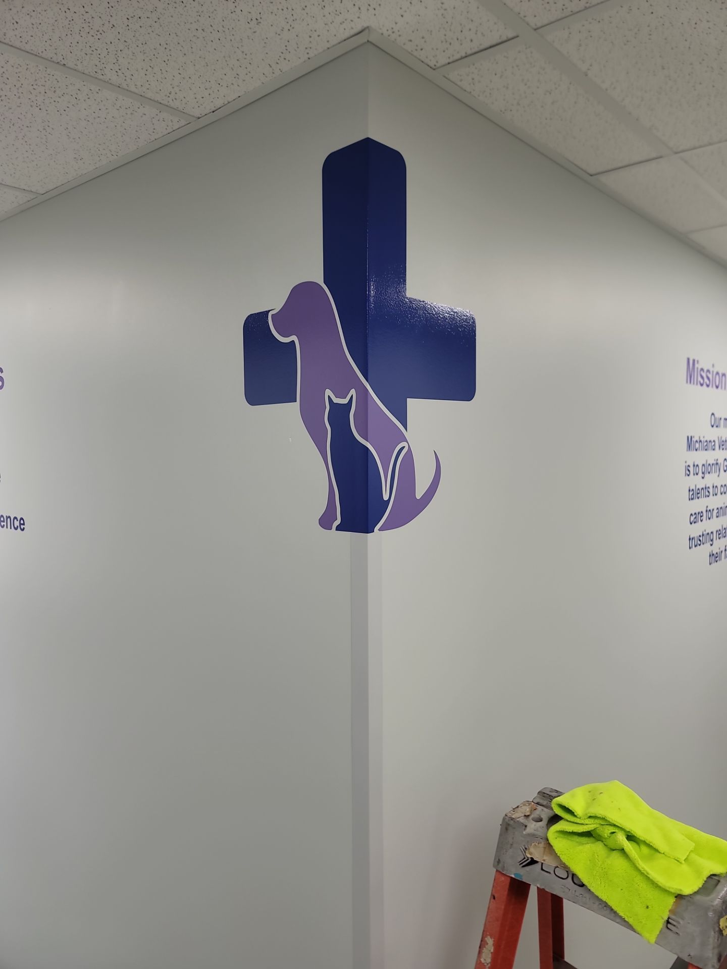 Custom Monument Signage and Interior Branding in Edwardsburg by Hayes Design co