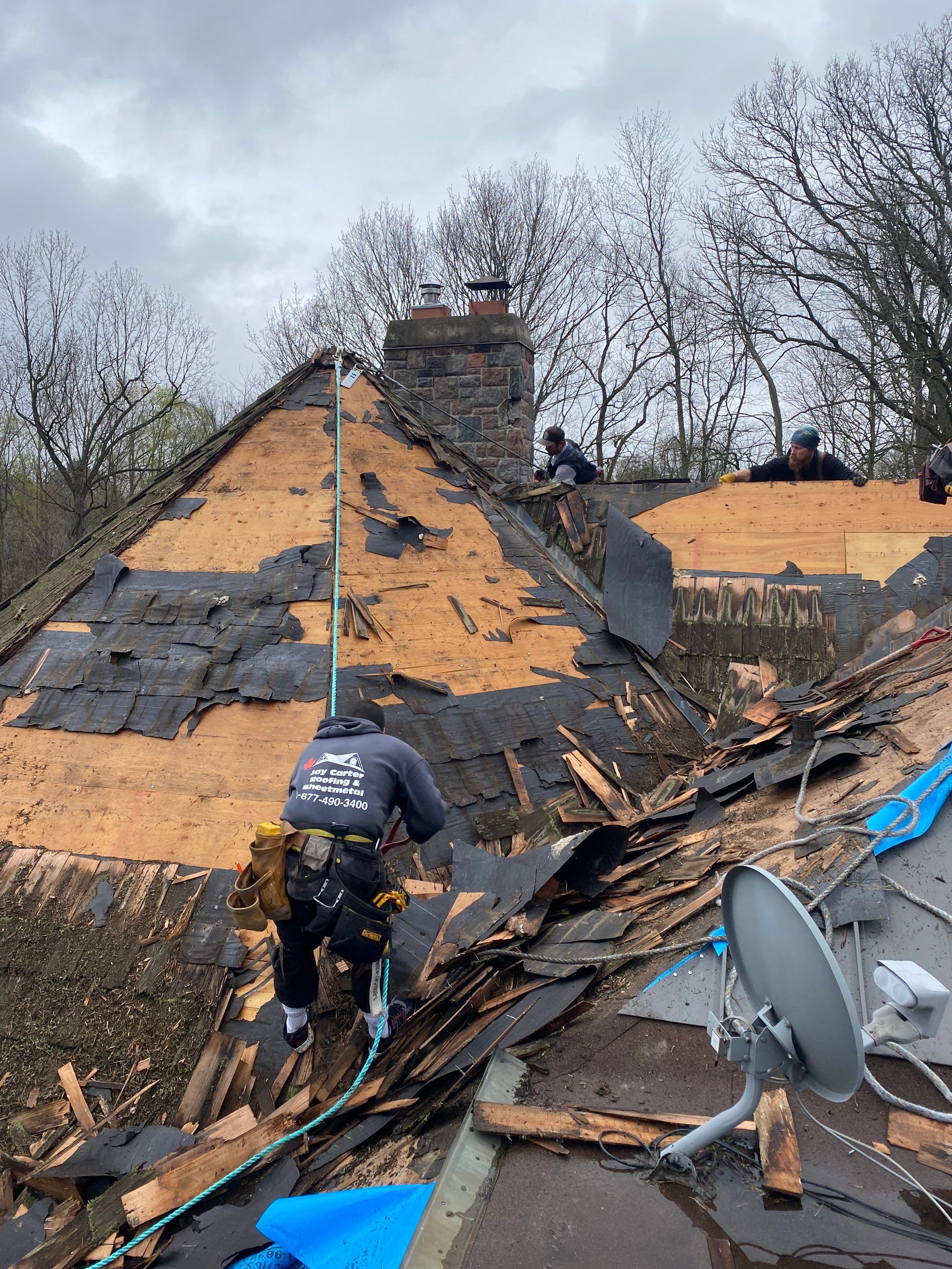 New Roof Installation using 16" Standing Seam Panels by Jay Carter Roofing & Sheet Metal