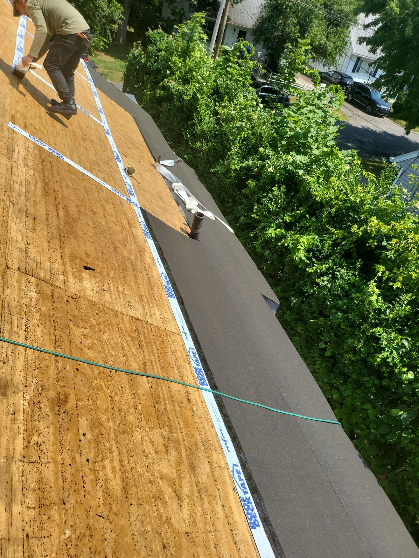 Residential Roofing Installation using Owens Corning TruDefinition Duration AR - Slatestone Gray by A Plus Exterior