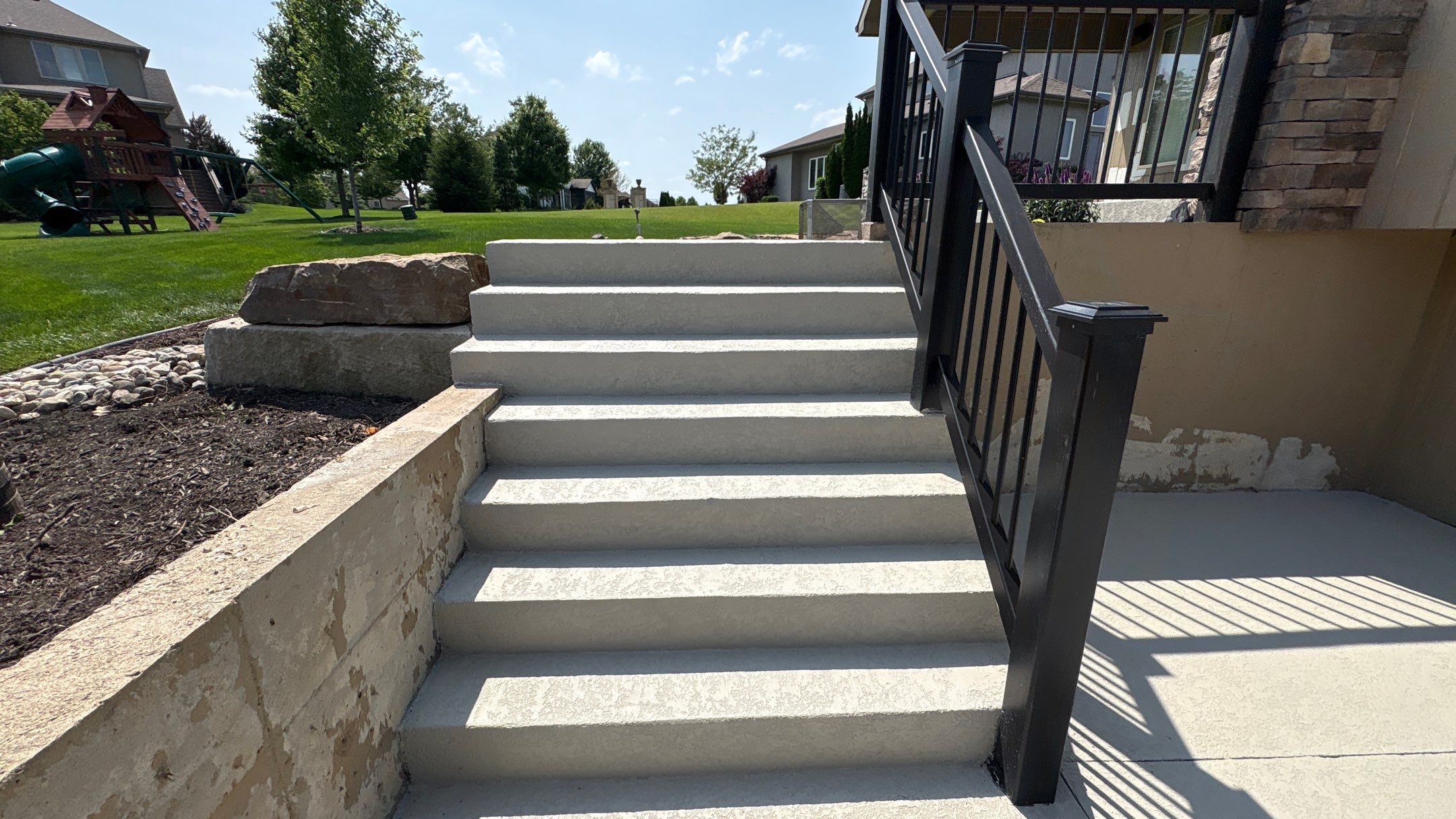 Stamped Concrete Resurface - Lee's Summit, MO by Big Red Decorative Concrete, LLC