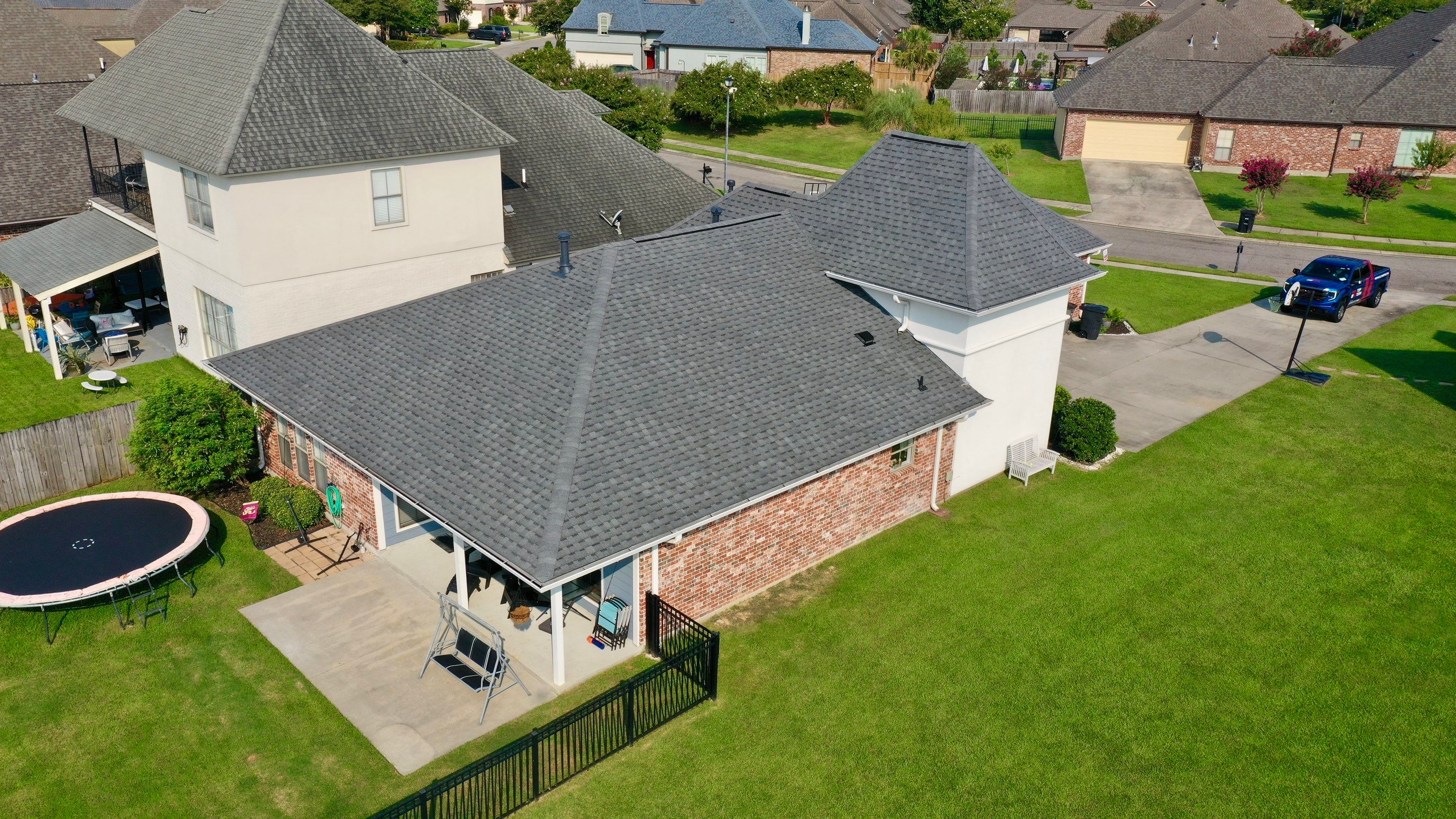 Residential Roofing Installation using Atlas Pinnacle Pristine Pewter with seam tape upgrade by Top Team Construction