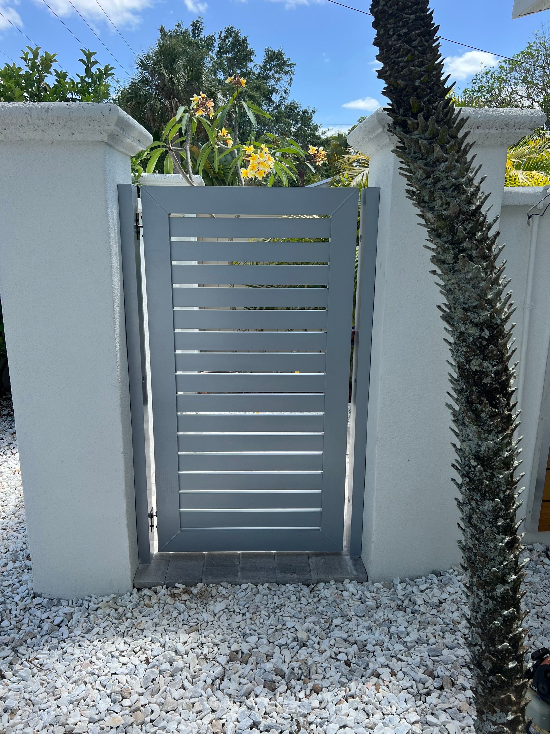 Sarasota, FL 6ft. Tall Custom Modern Aluminum Gates  by Asap fence and gates, LLC