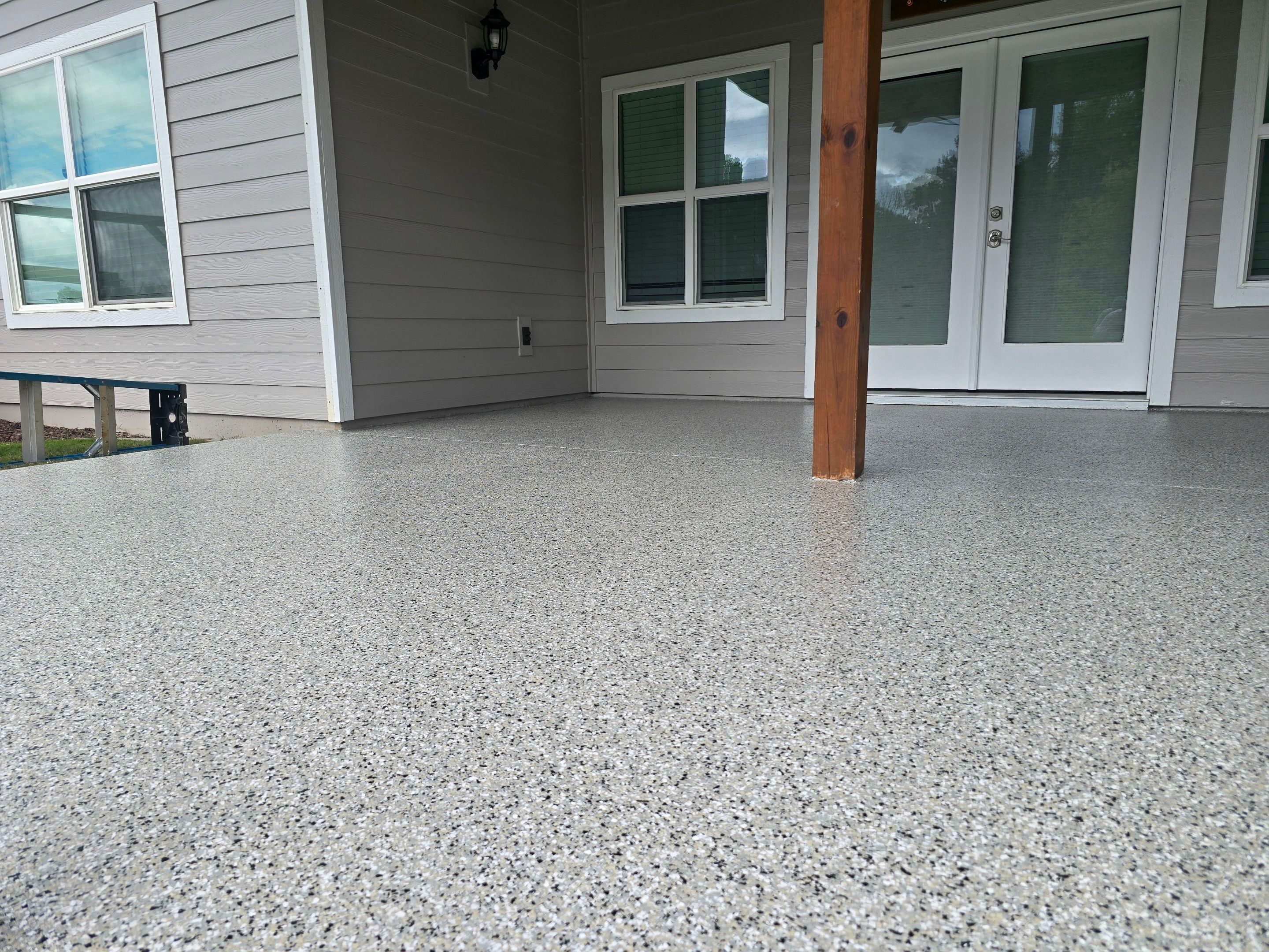 Back Patio using Cabin Fever by Elite Floor Solutions