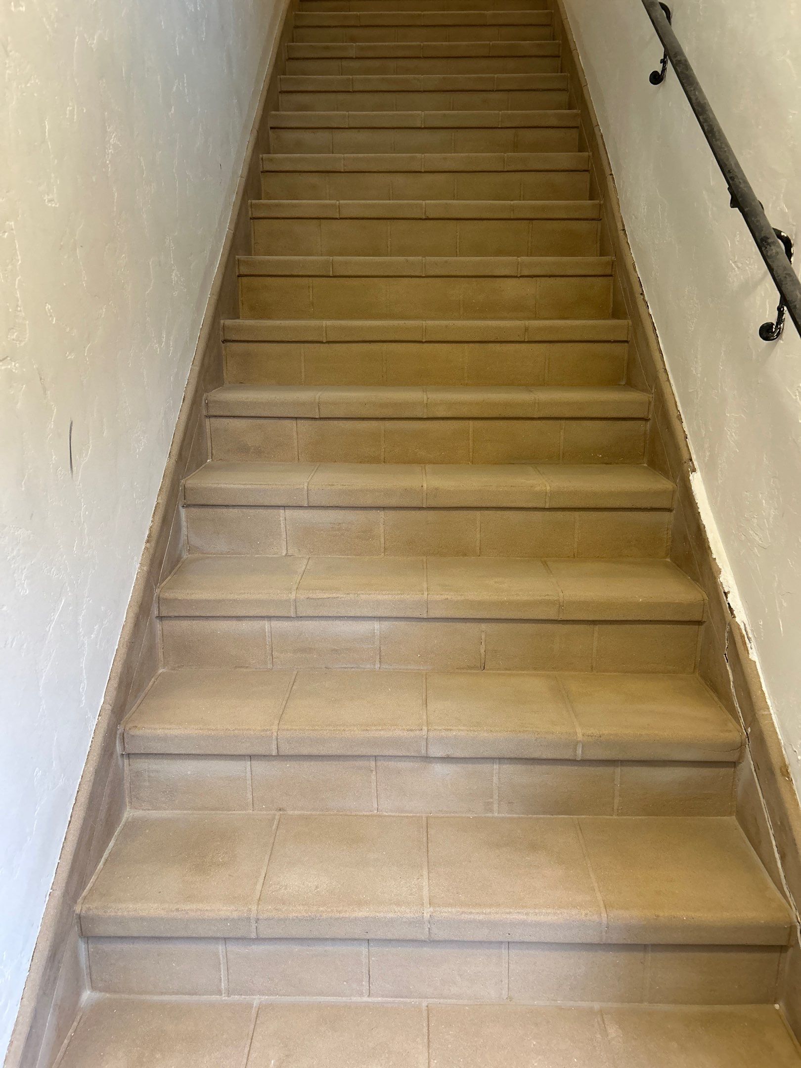 Sandblasting Paint Off Interior Staircase In Los Angeles, CA by La Power Washing Inc