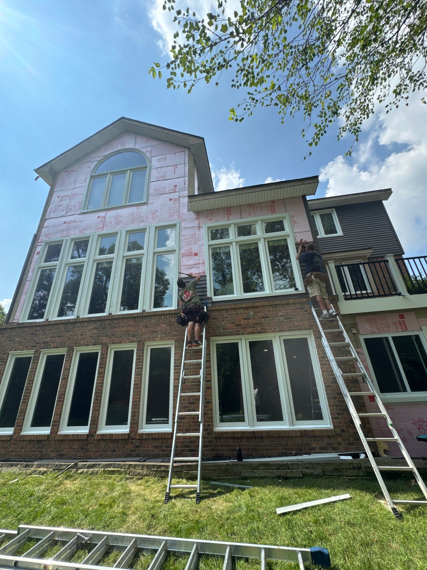 Siding Replacement using Alside Odyssey D4" Flagship Brown by 180 Contractors