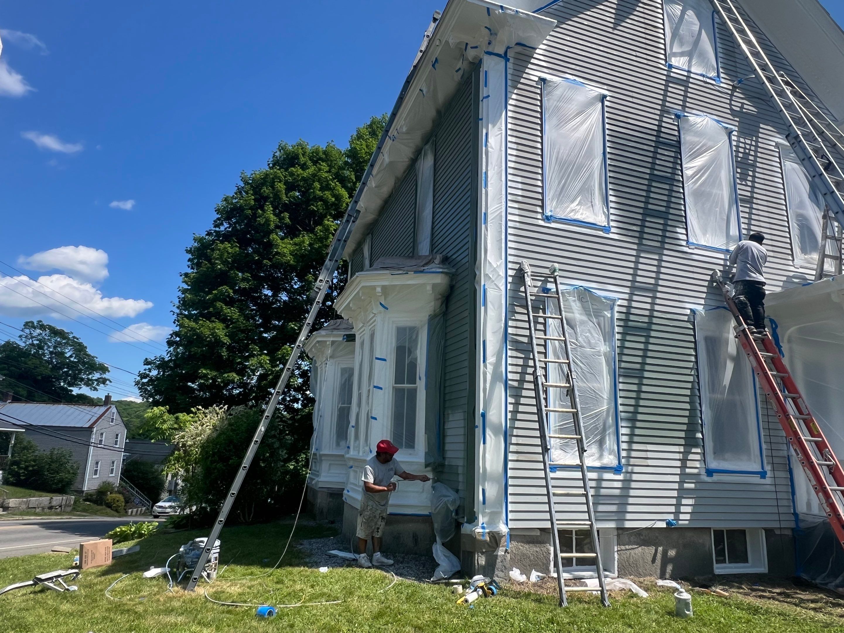 Exterior Home Painting and Carpentry Repairs in Hallowell by Picture Perfect Pro Painting