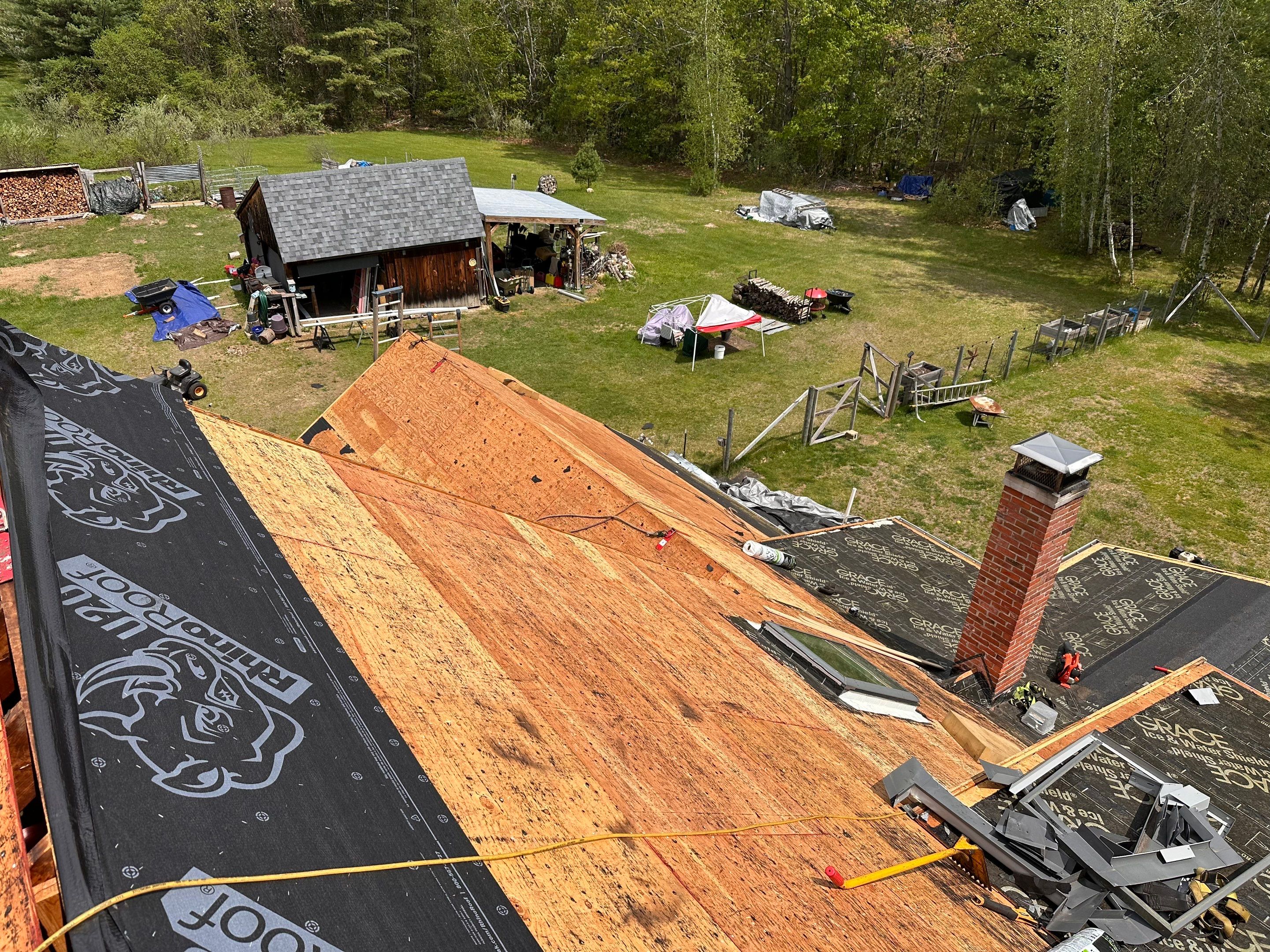 Residential Roof Replacement Using Owens Corning Shingles in Hopkinton, NH by Tall pine roofing