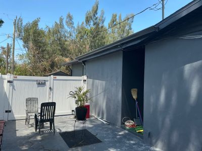 Black 7-Inch Gutters with Matching Downspouts in Fort Myers FL by Gutter Professor
