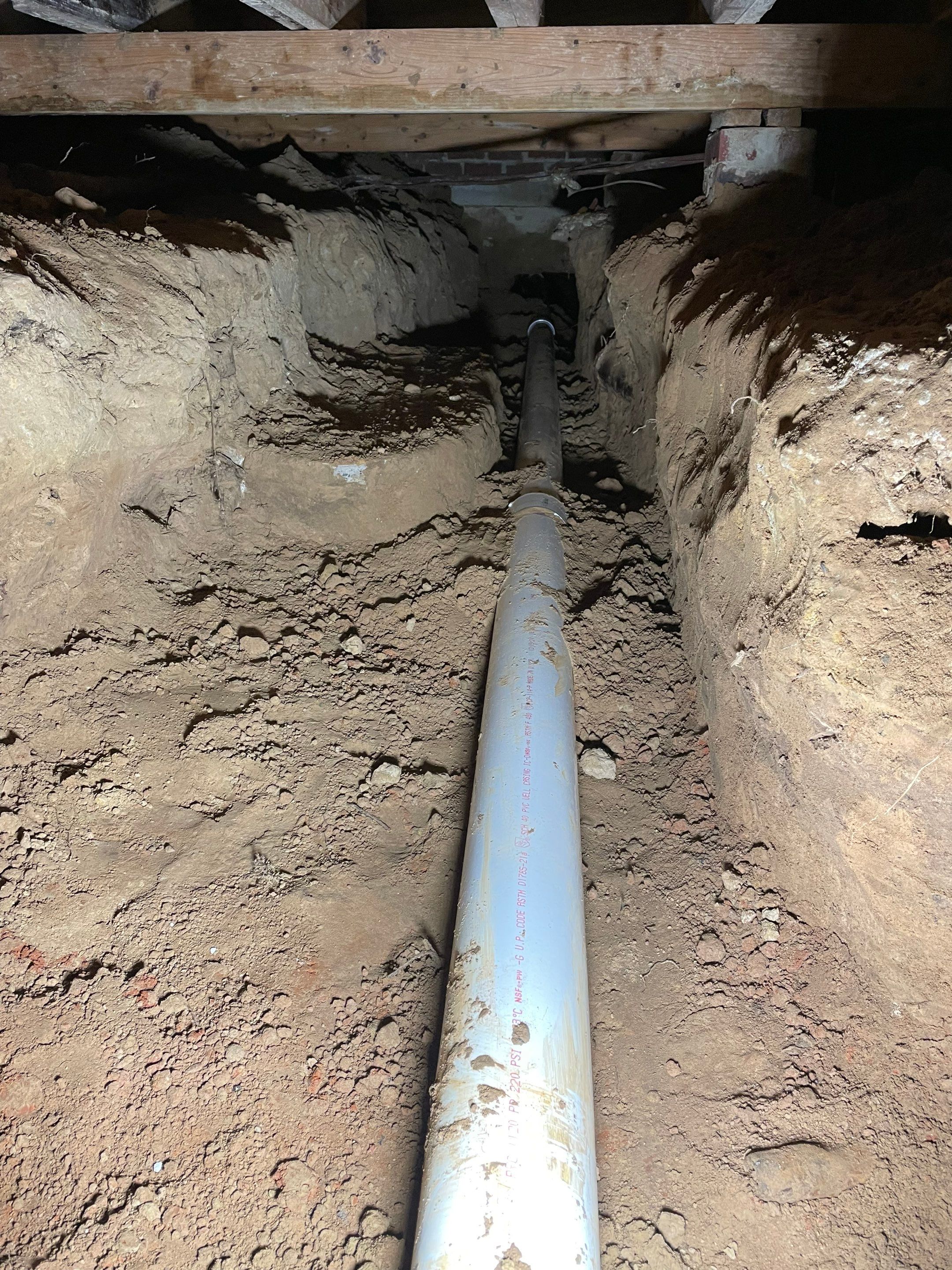 Drain Repipe Project in Mt Vernon by Rub-A-Dub Plumbing