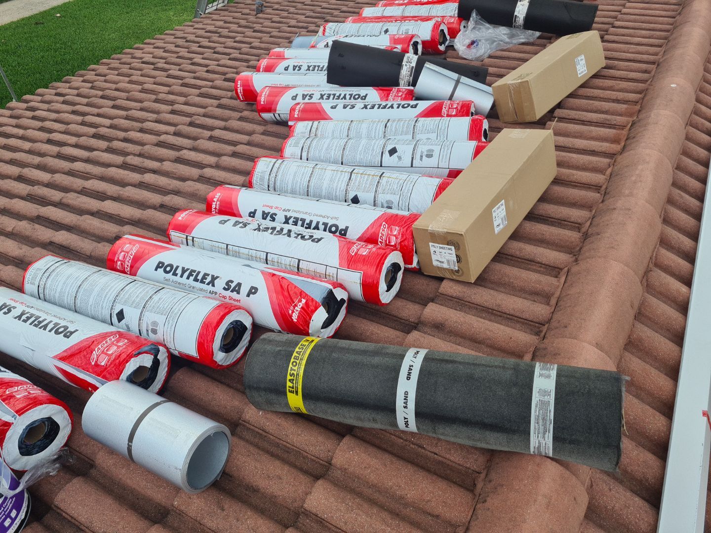 Residential Roofing Installation using 1" Nail strip metal roof by BLUES BROTHERS ROOFING