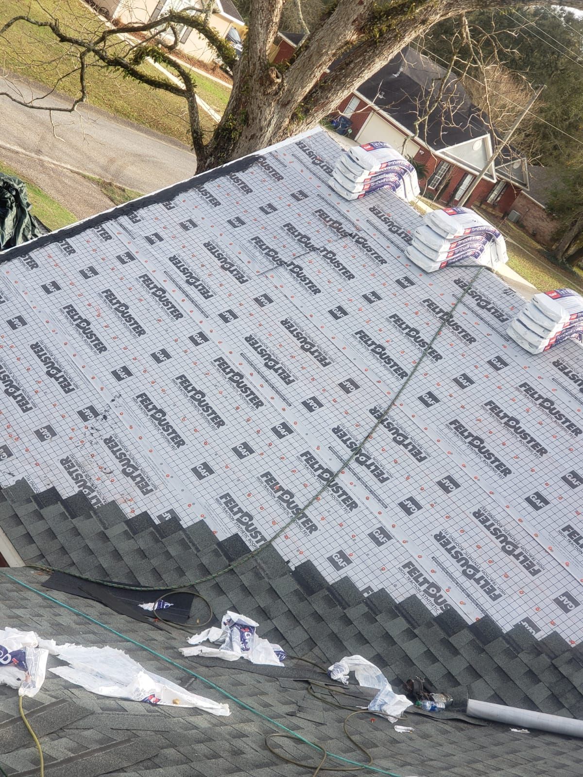 Residential Roofing Installation using Roof Replacement by American Roofing & Construction LLC