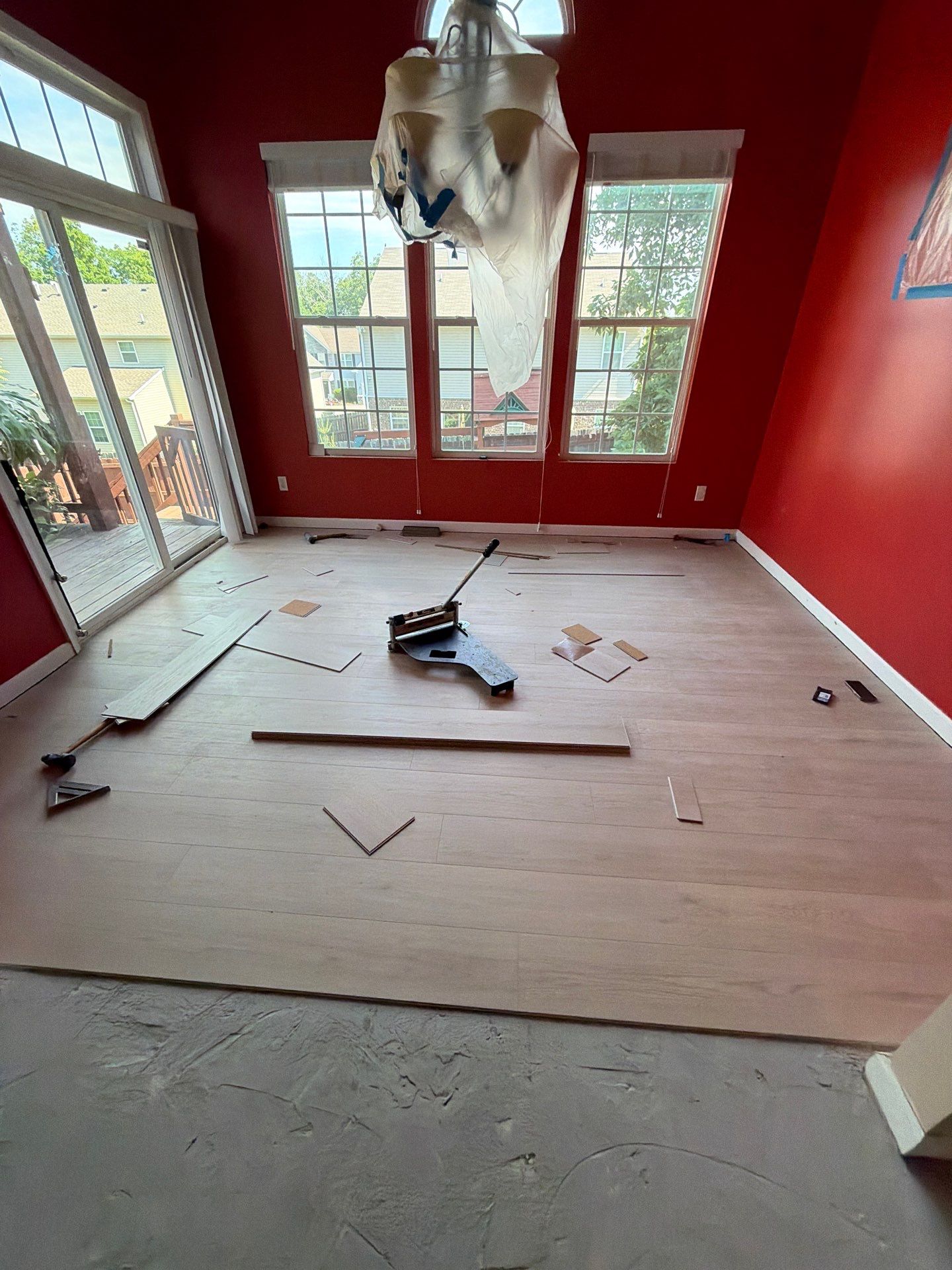 First floor LVP installation by Footprints Floors of Nashville