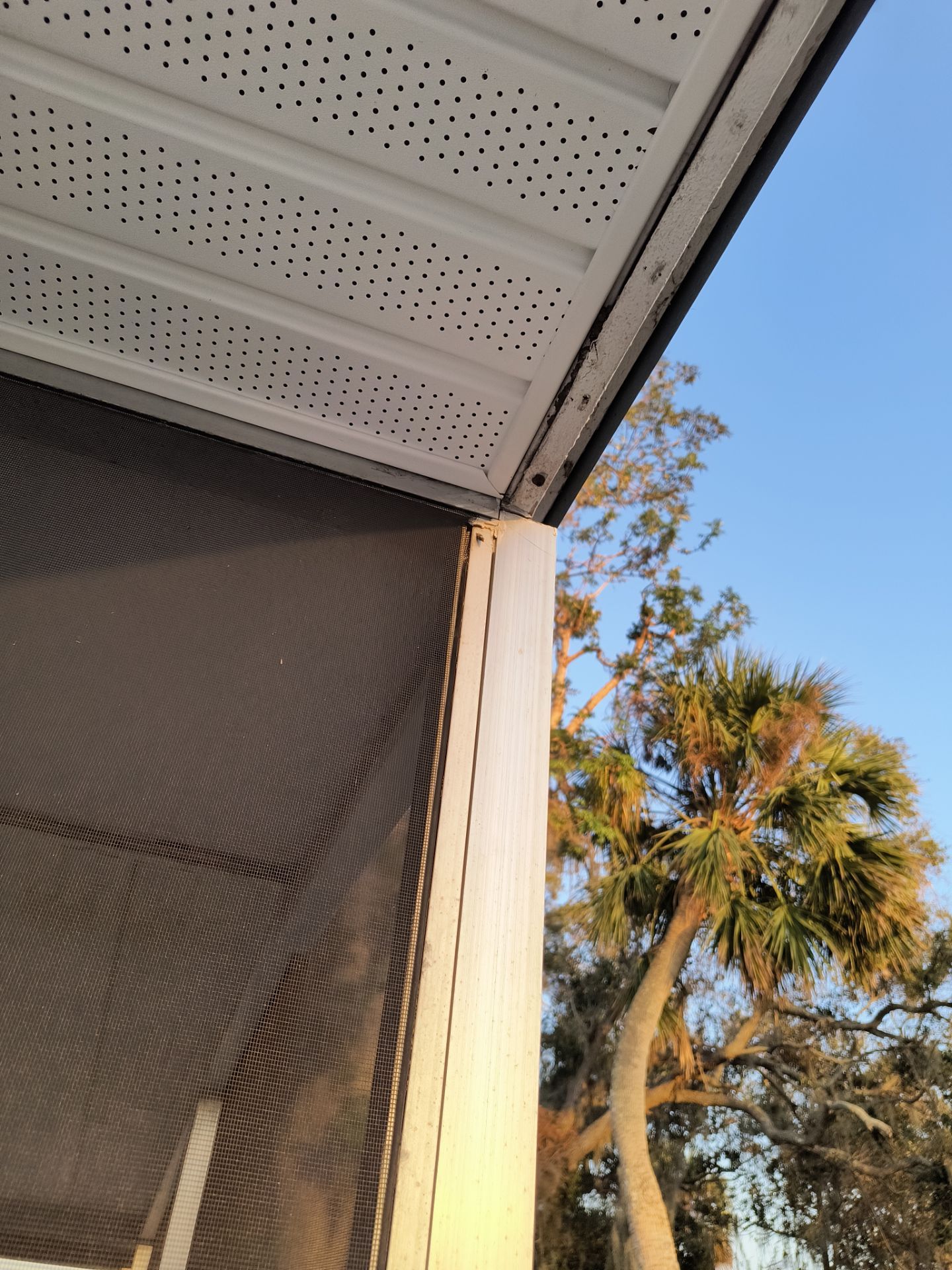 Soffit and Fascia Installation using White Soffit in Sarasota Fl by Gutter Professors