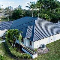 24ga 1.5" Mechanical Seam Dark Bronze by Total Roofing System The Metal Roof Experts
