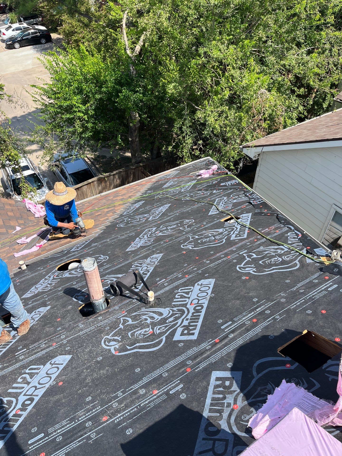 Residential Roofing Installation using Owen's Corning Duration (Lifetime) Shingles by Roof Repair Company