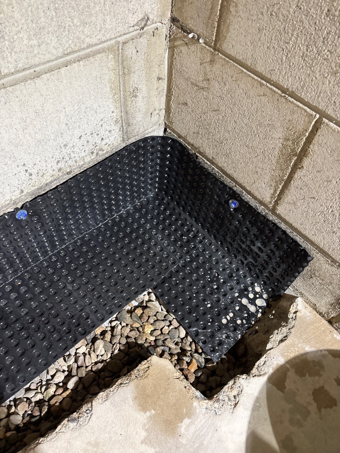 Drain Tile in Roseville for Carston by Waterproofing Northeast