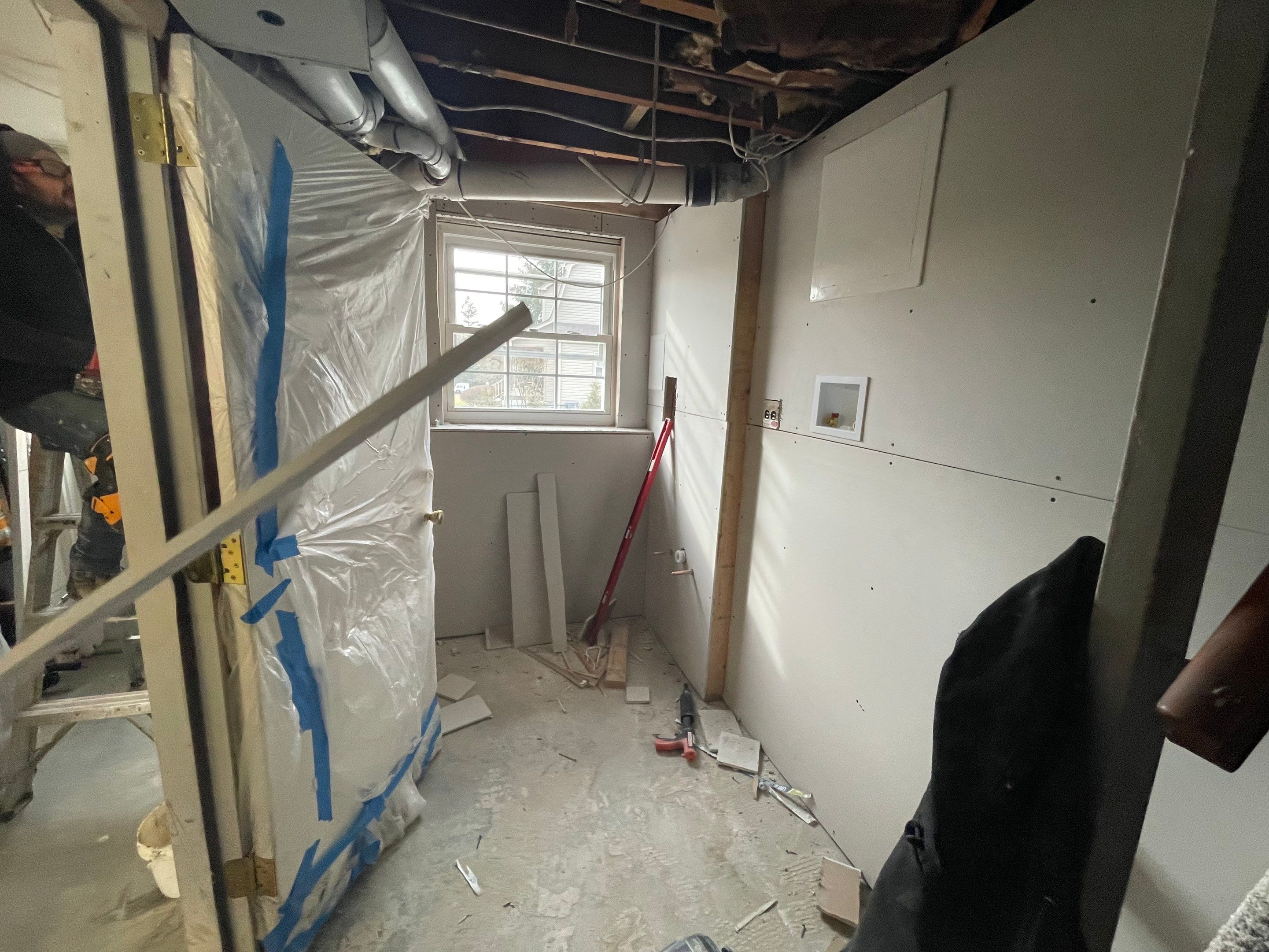 Basement Remodel using Wood by Home Concepts Construction