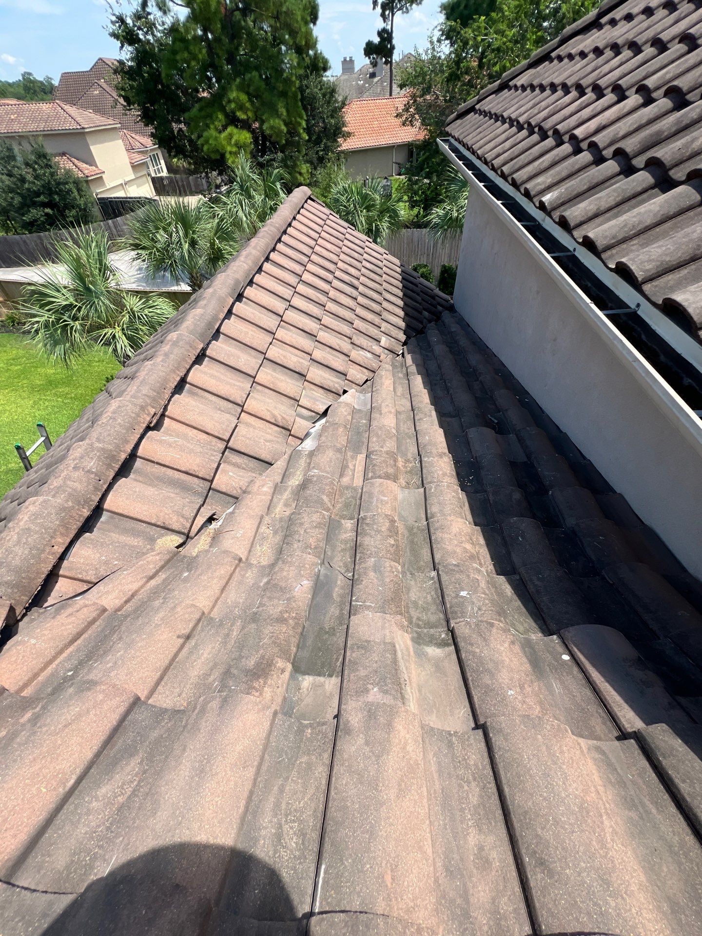 Residential Roofing Repair using tile by Roof Repair Services LLC