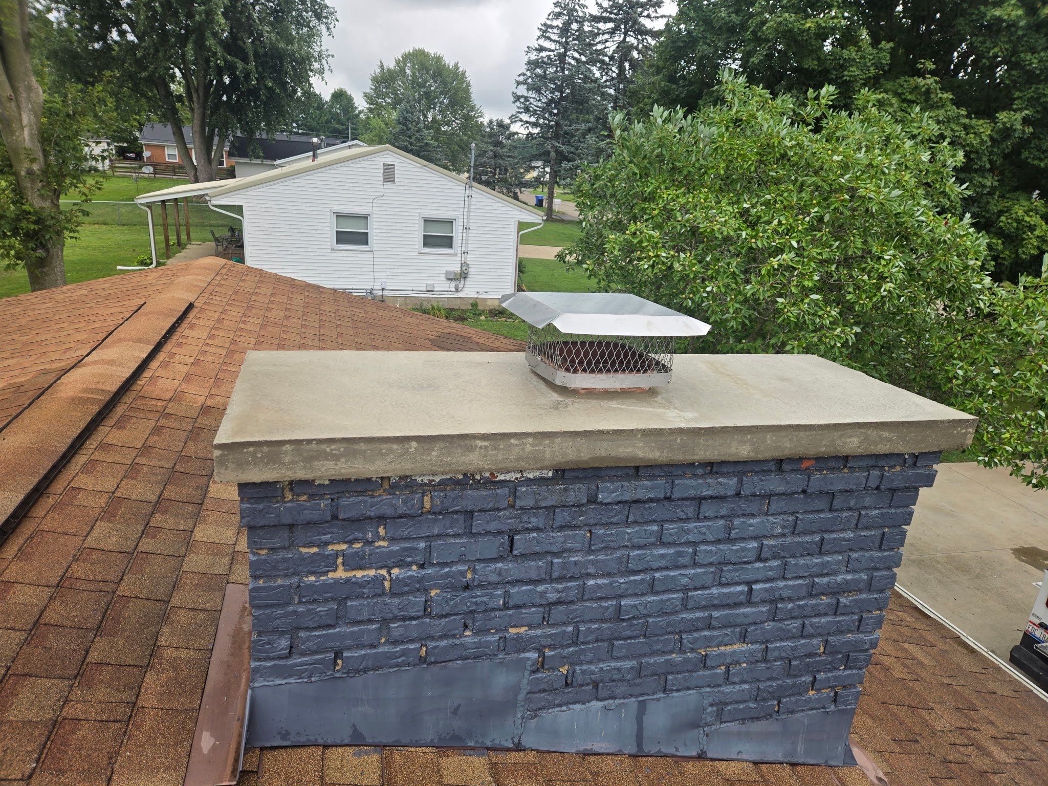 Roof Replacment, Chimney crown by Know-A-Guy Roofing & Exteriors