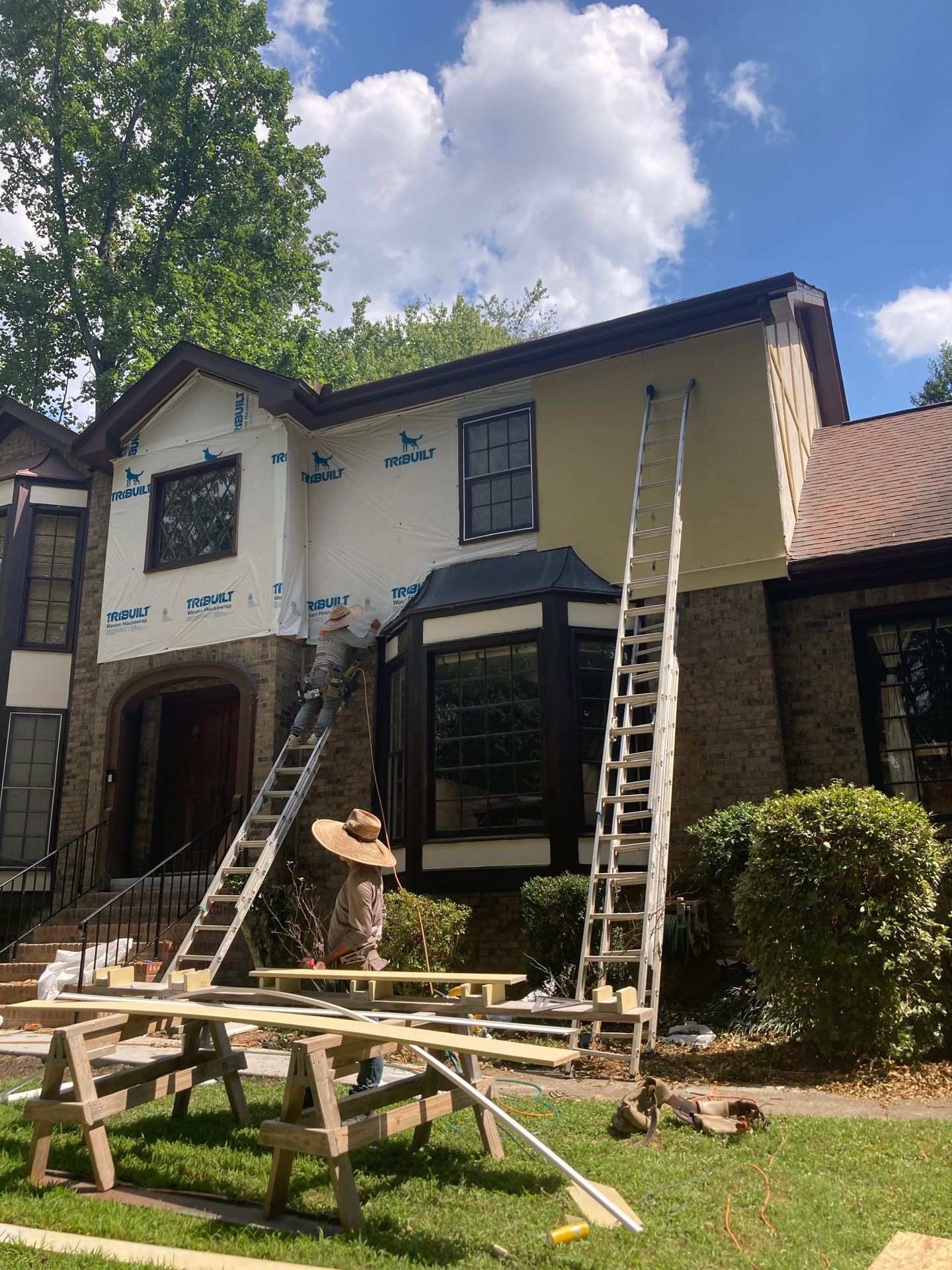 Stucco Replacement and Exterior Painting in Peachtree Corners, GA by Nelson Exteriors