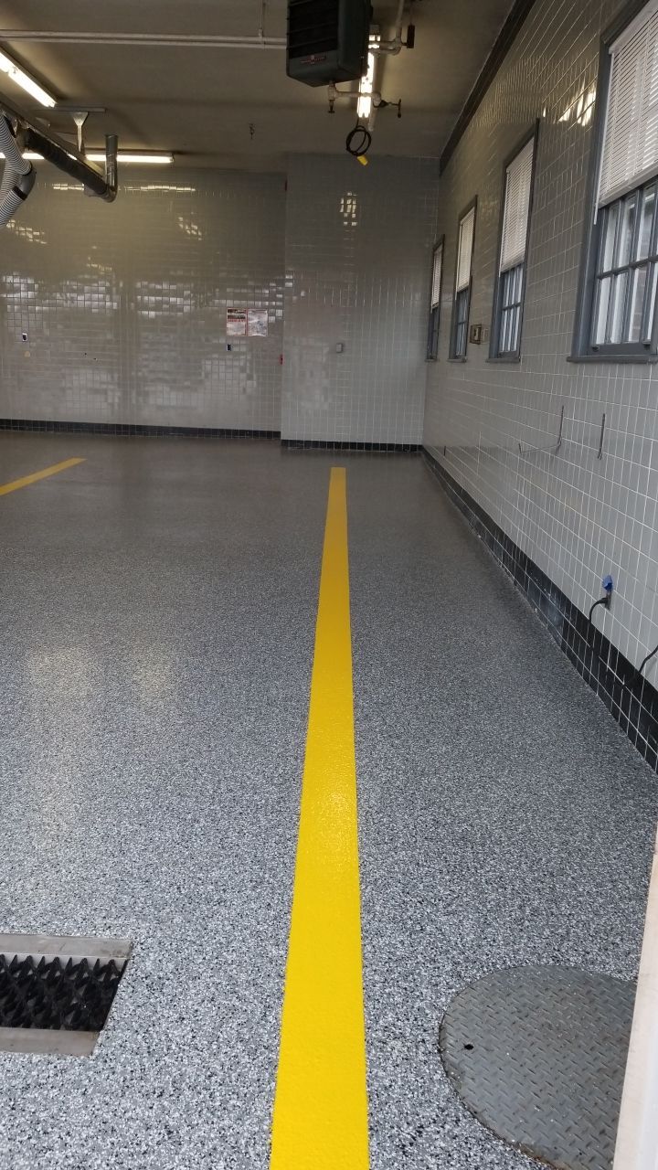 Dover Firehouse with their new Smoke Floor! by Spectrum Painting, LLC